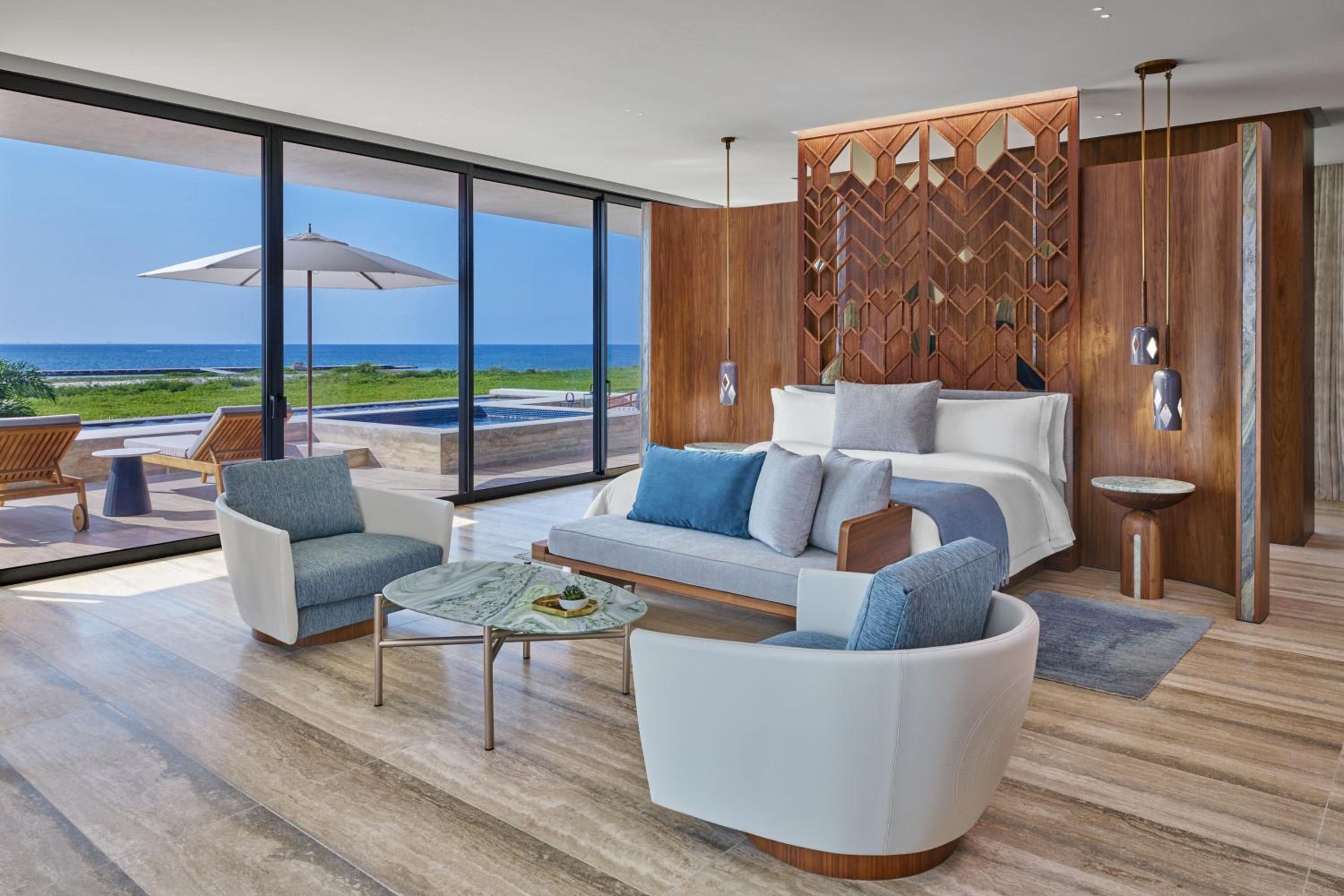 Two-Bedroom Presidential Corner Suite with Ocean View
