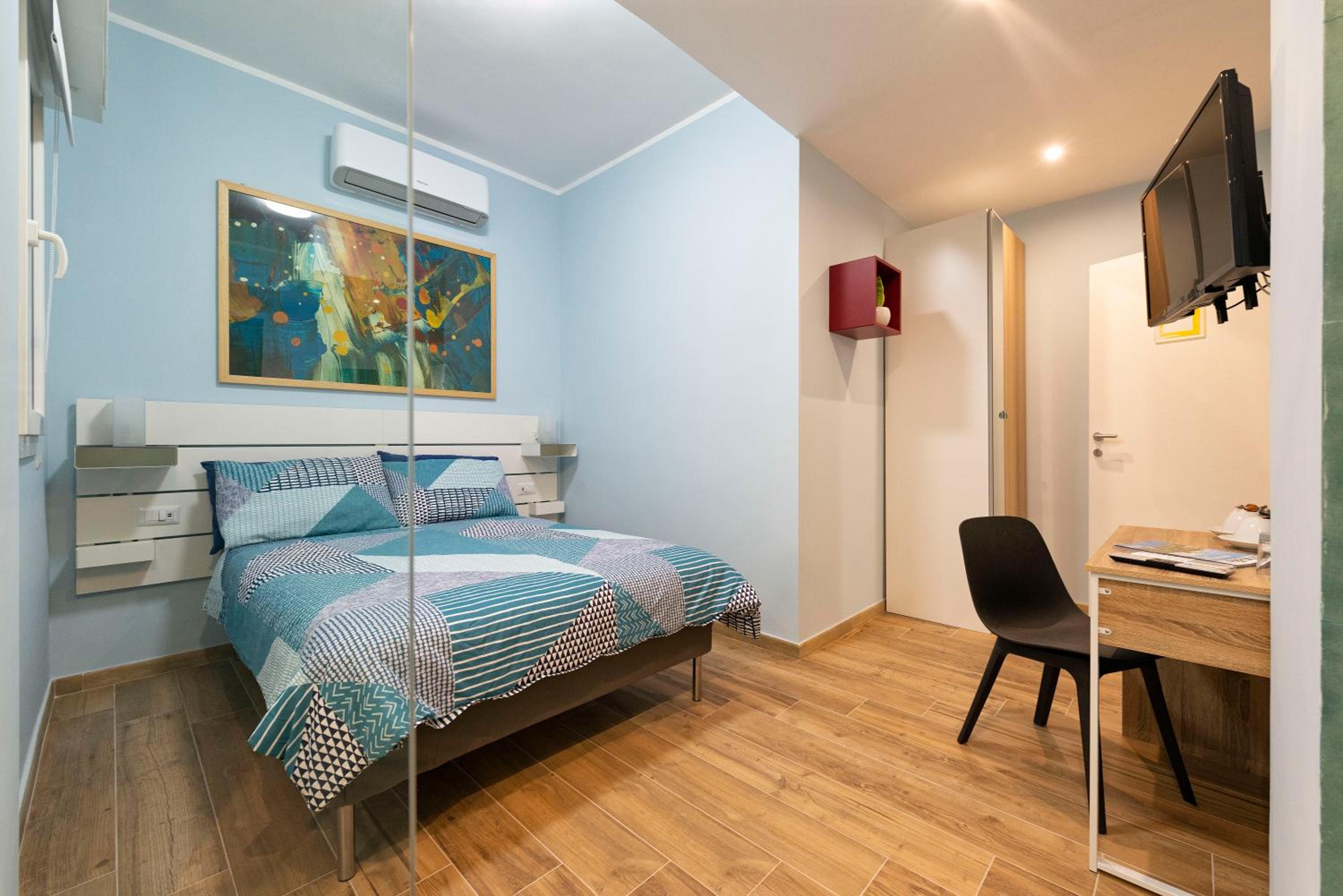 Double bedroom with French bed and private Bathroom
