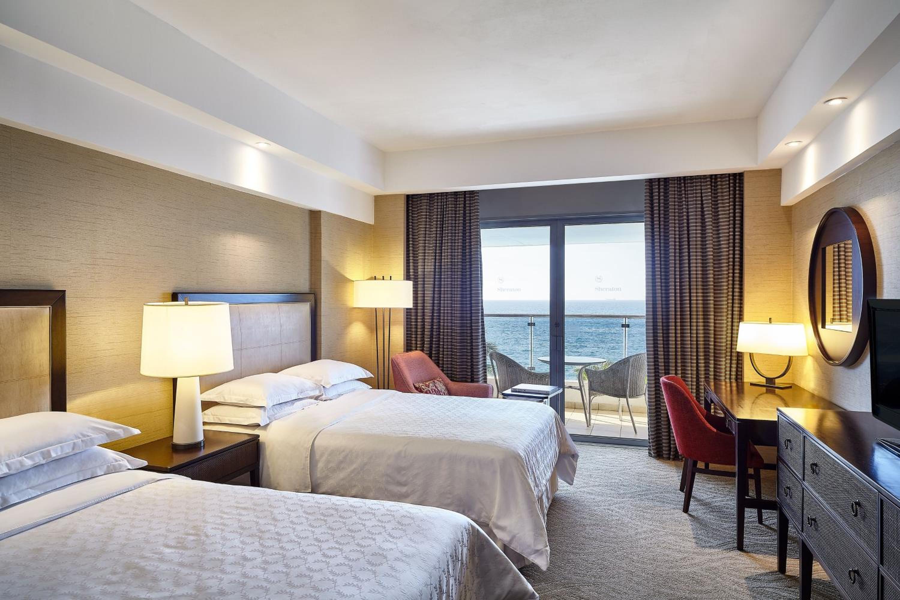 Ocean Front Twin Room, Guest room, 2 Double, Ocean view