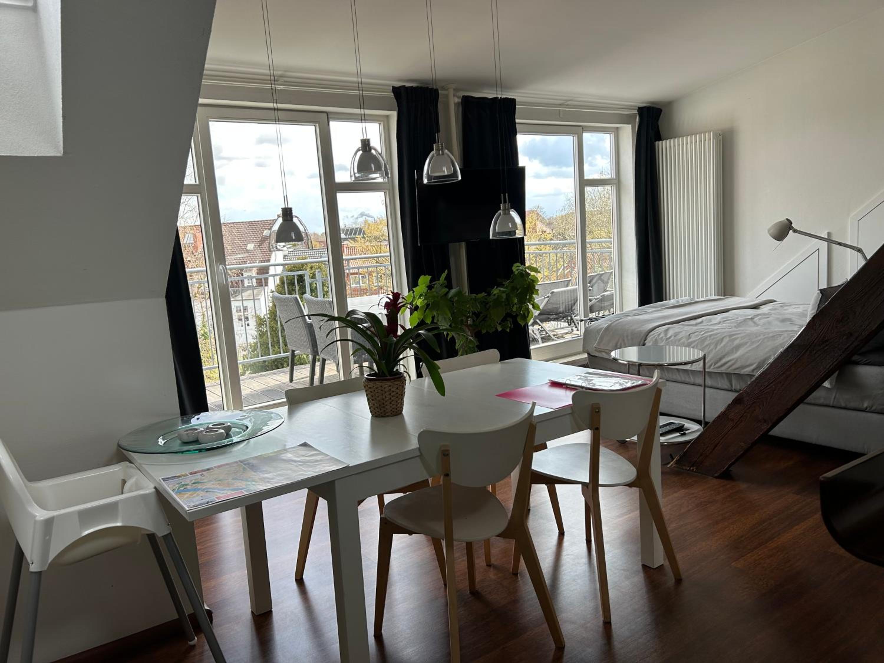 Studio with Balcony