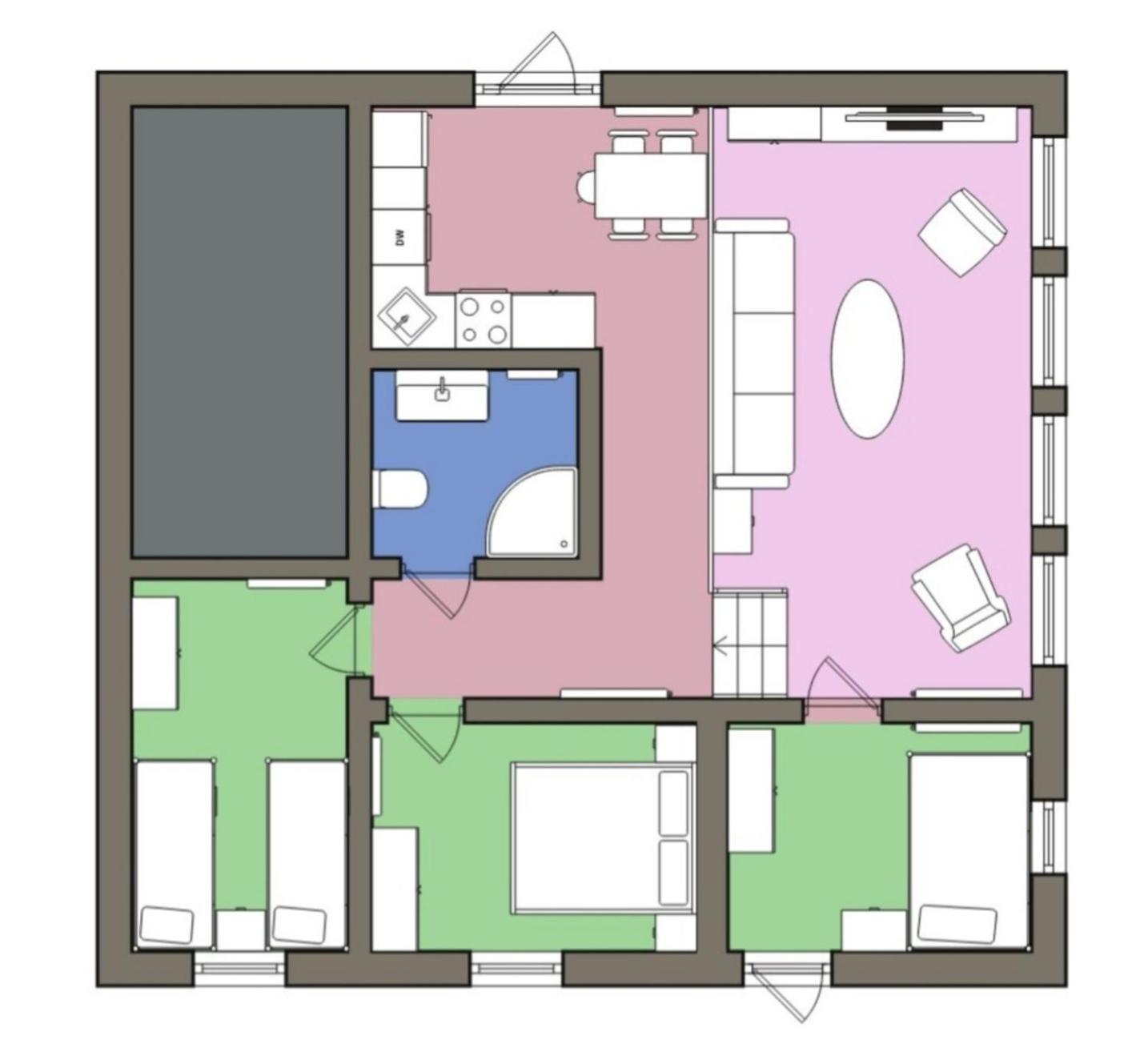 Three-Bedroom House photo 2