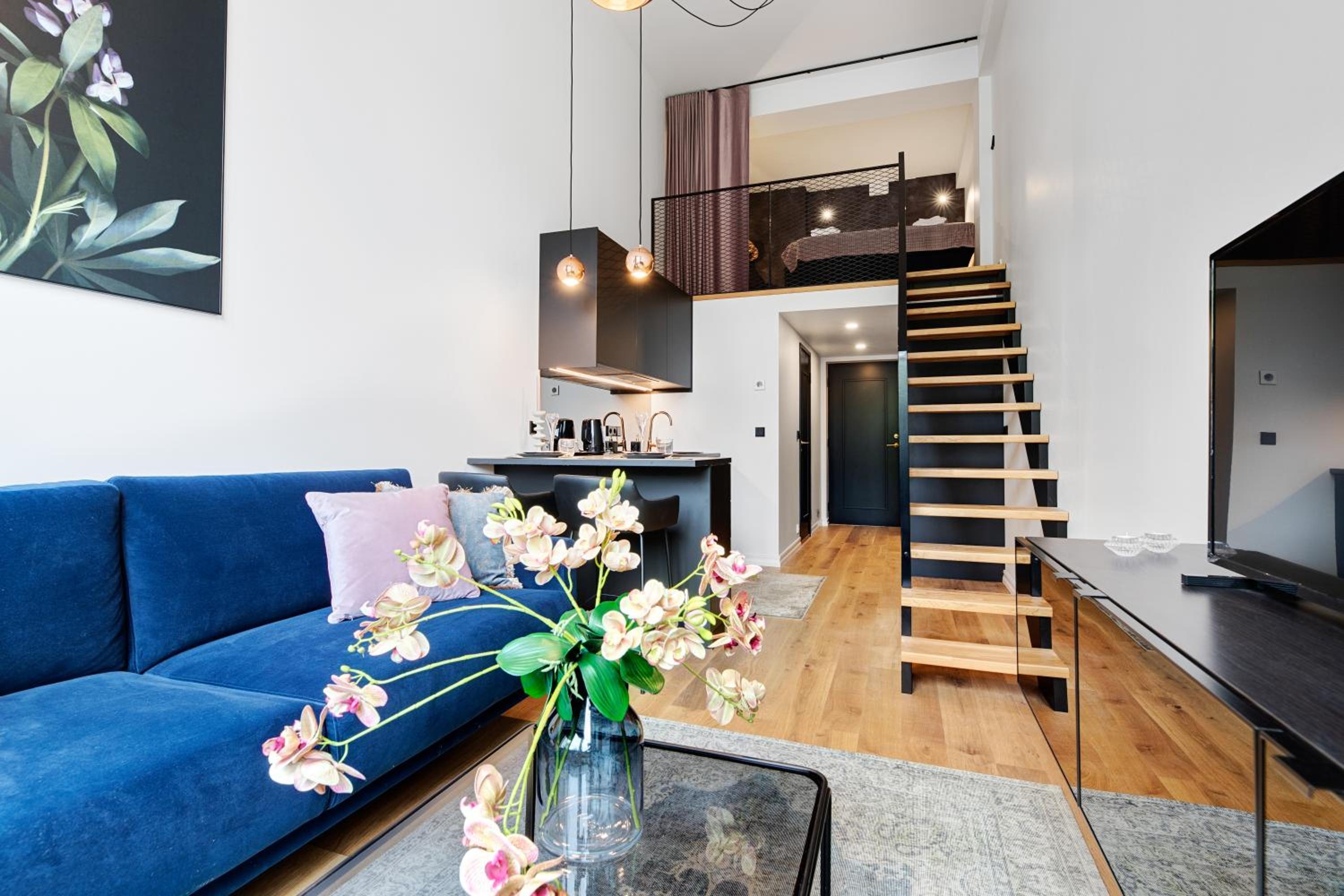 Spacious Studio - Kitchen - Loft - 4 Person