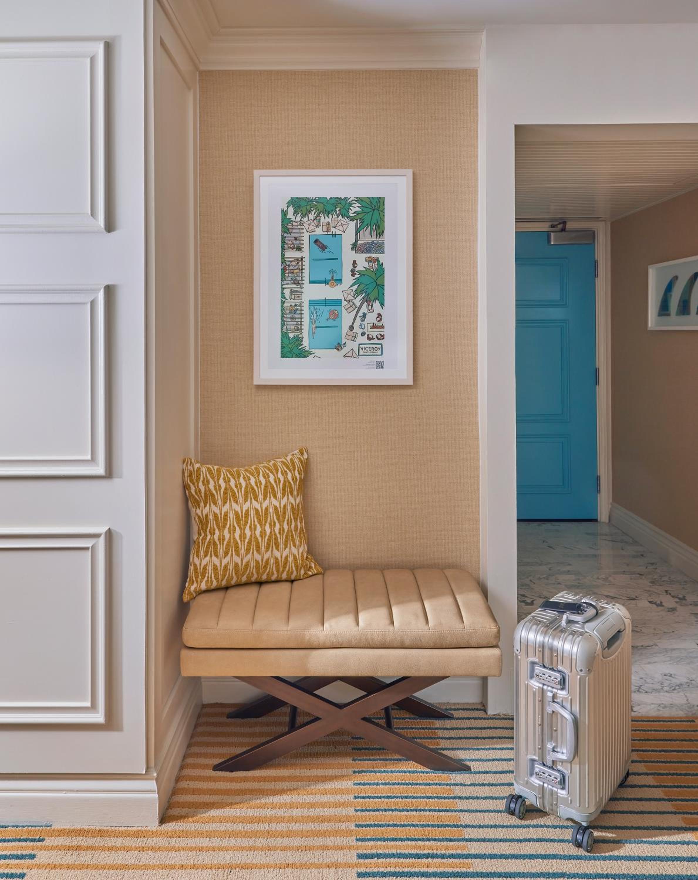 Mobility/Hearing Accessible Partial Ocean View Two Queens, Tub