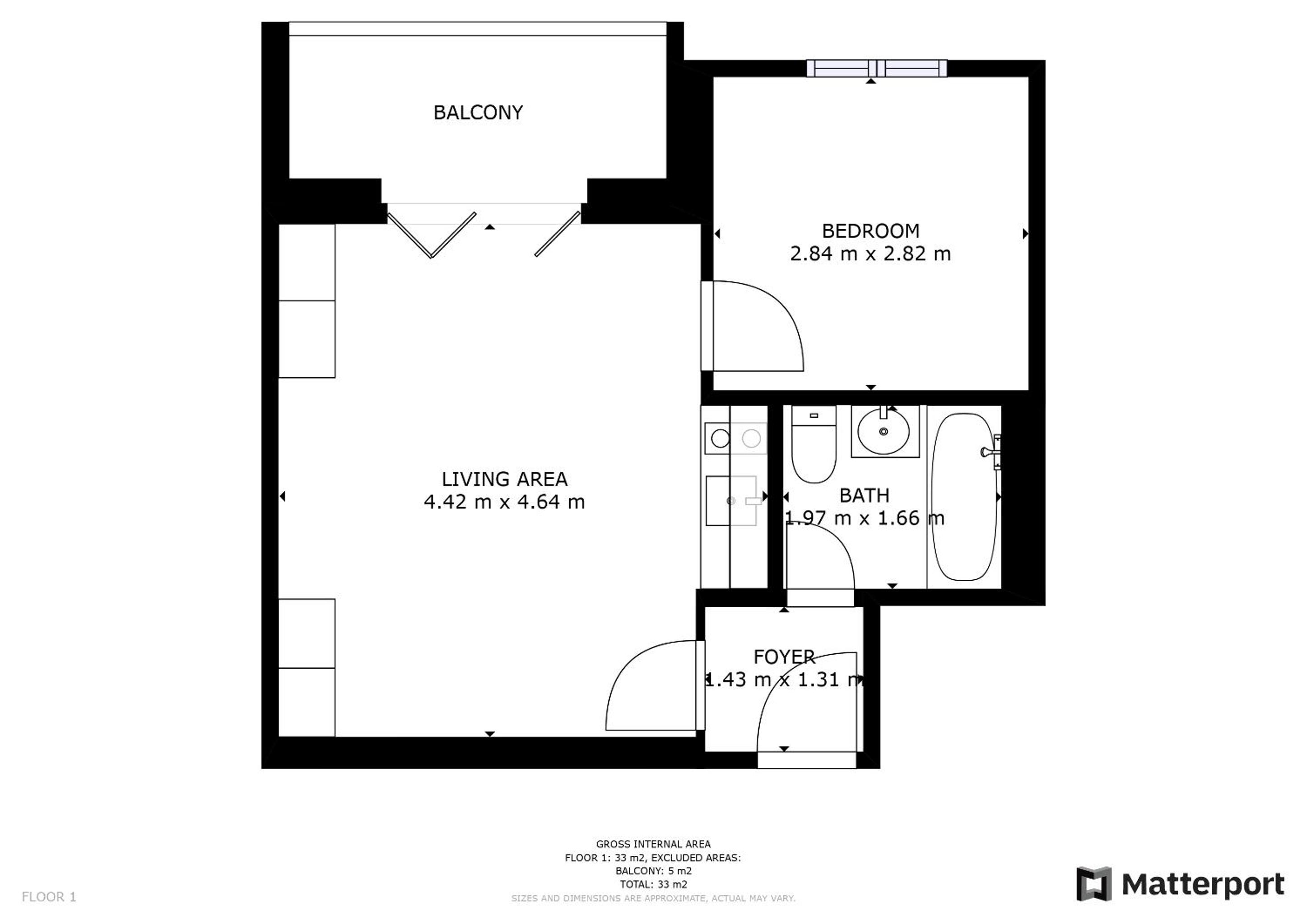One-Bedroom Apartment photo 3