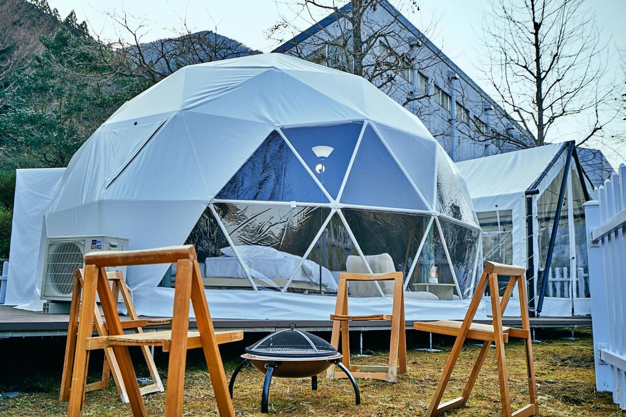 Glamping Dome with mountain view photo 3