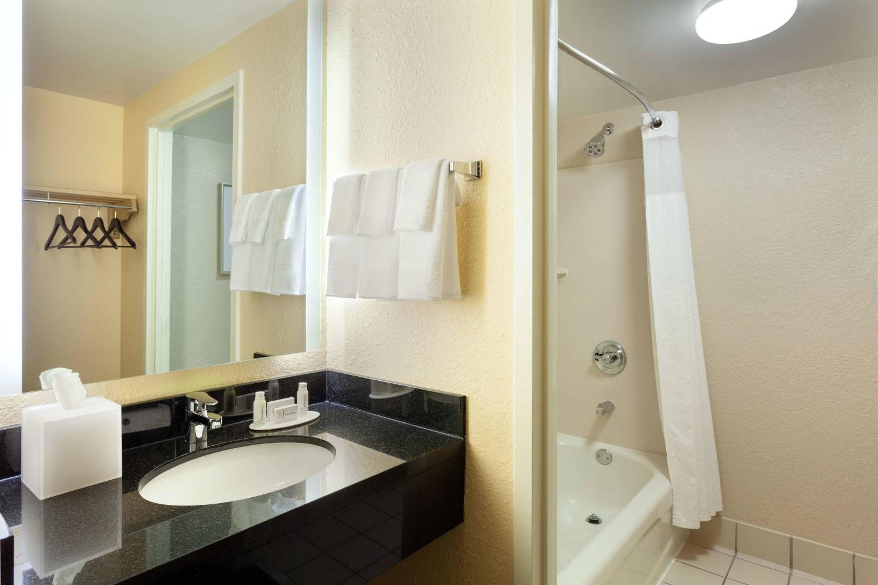 Double Room with Two Double Beds and Roll-n Shower - Mobility and Hearing Accessible