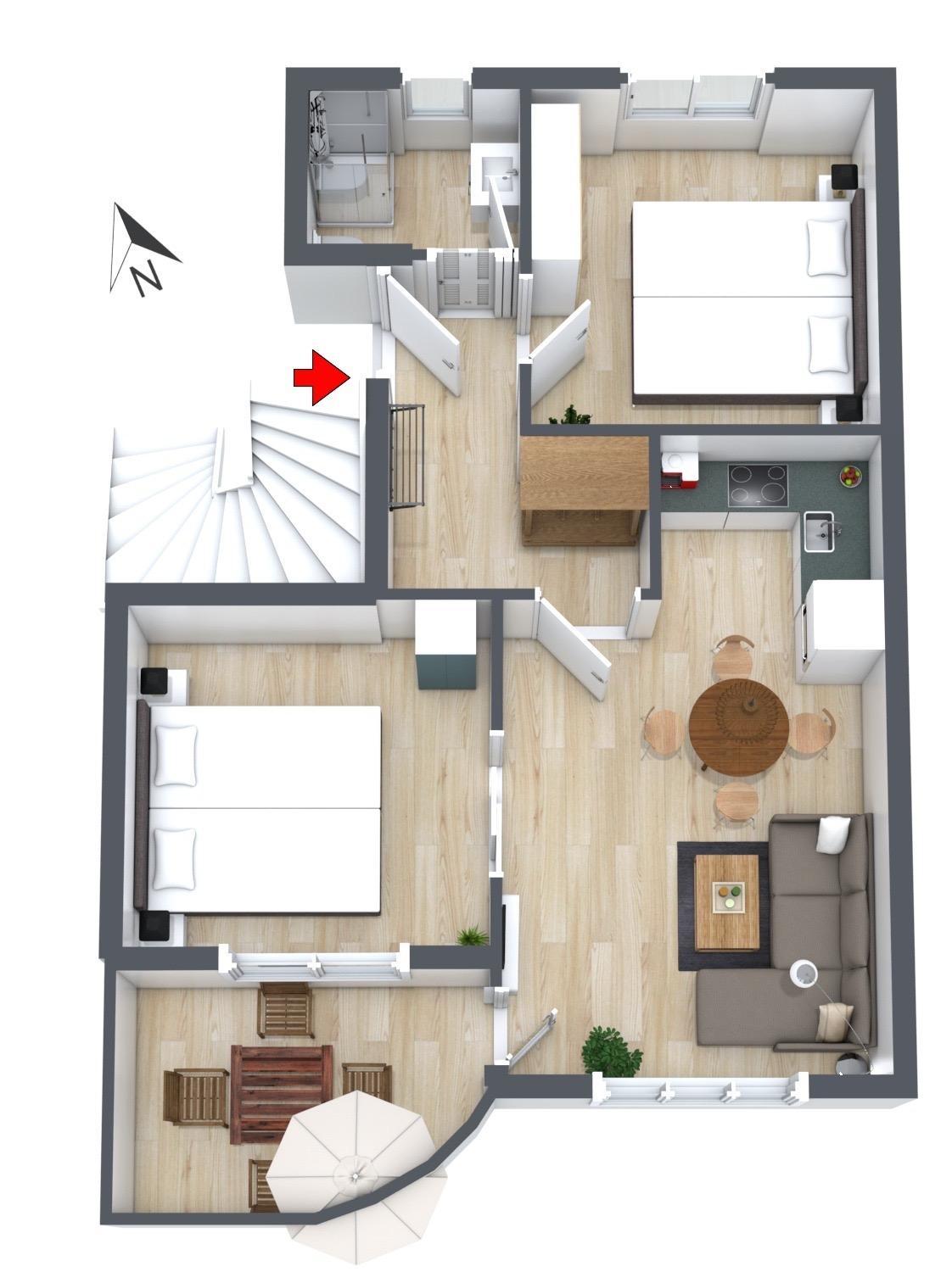 Apartment with Balcony photo 3