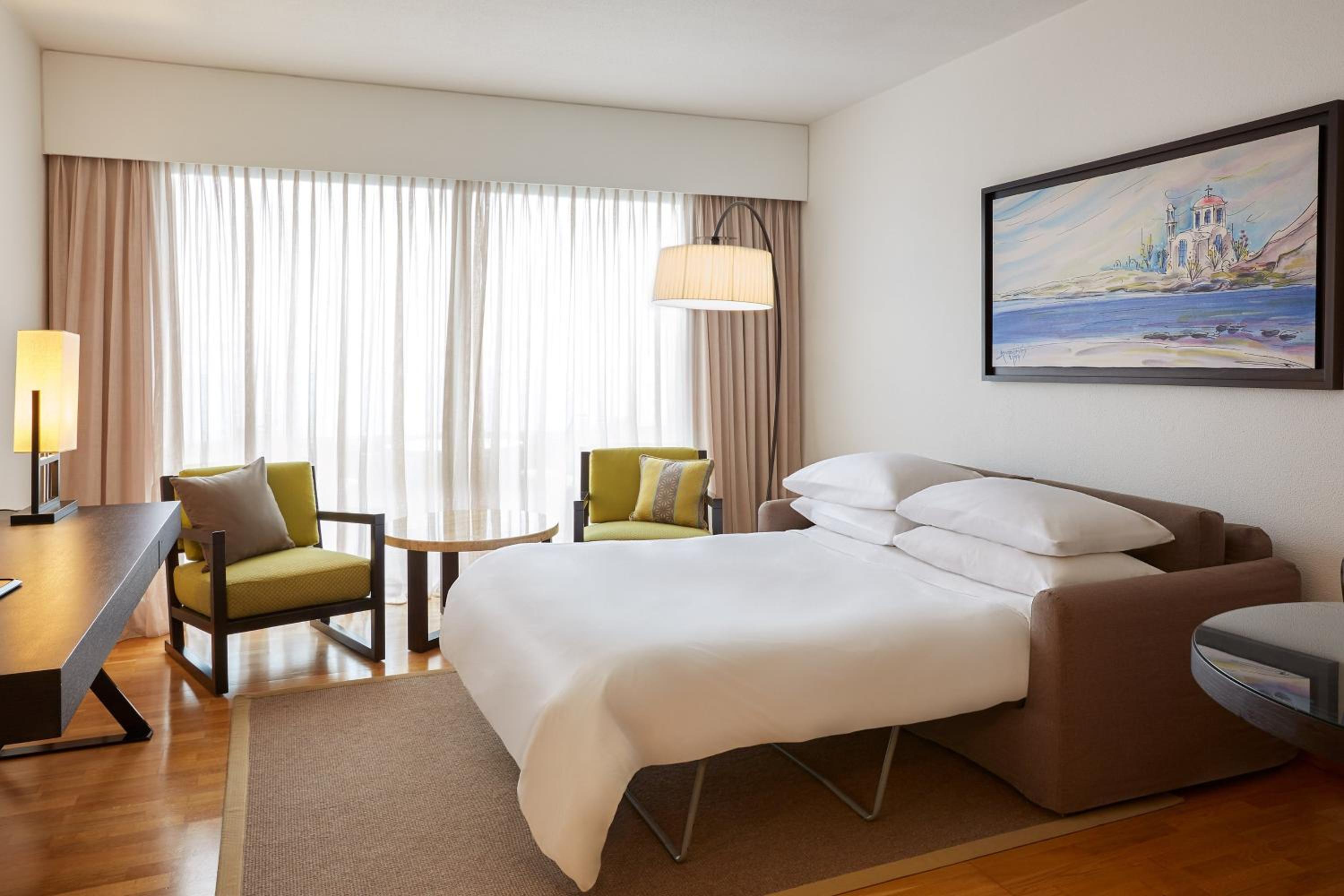 Aegean Suite, 1 Bedroom 2 room Suite, 1 King, Sofa bed