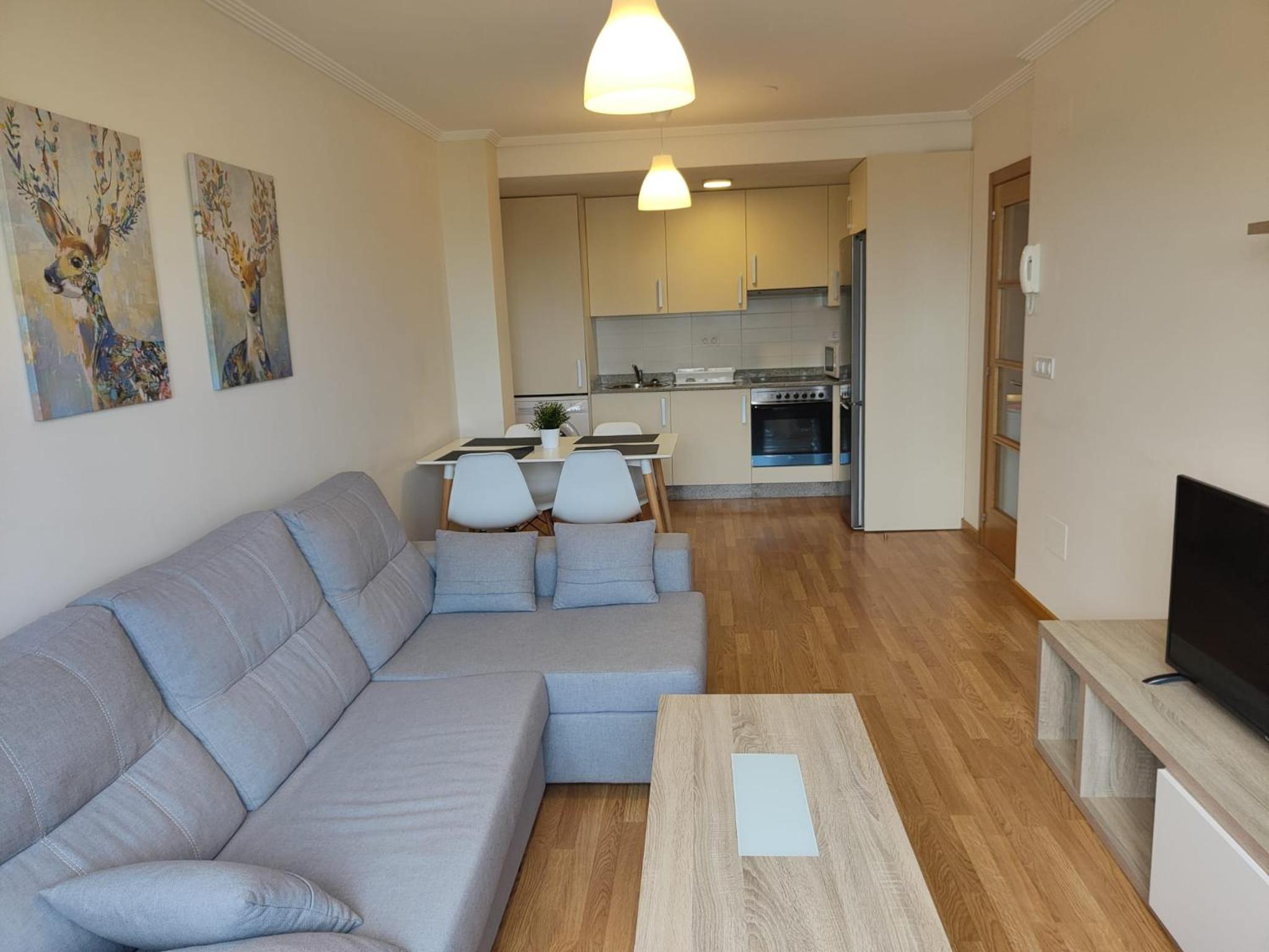 Apartamento con vista al jardín