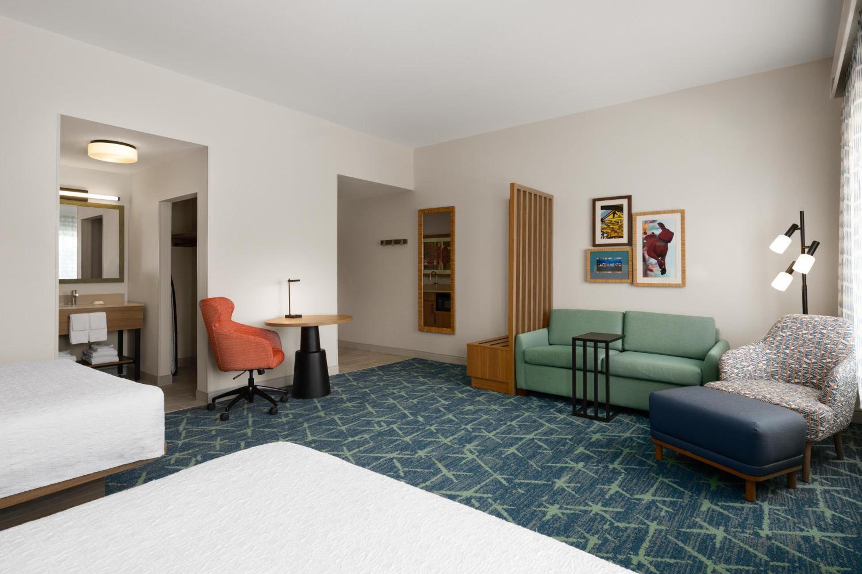 Queen Studio Suite with Two Queen Beds and Sofa Bed - Non-Smoking