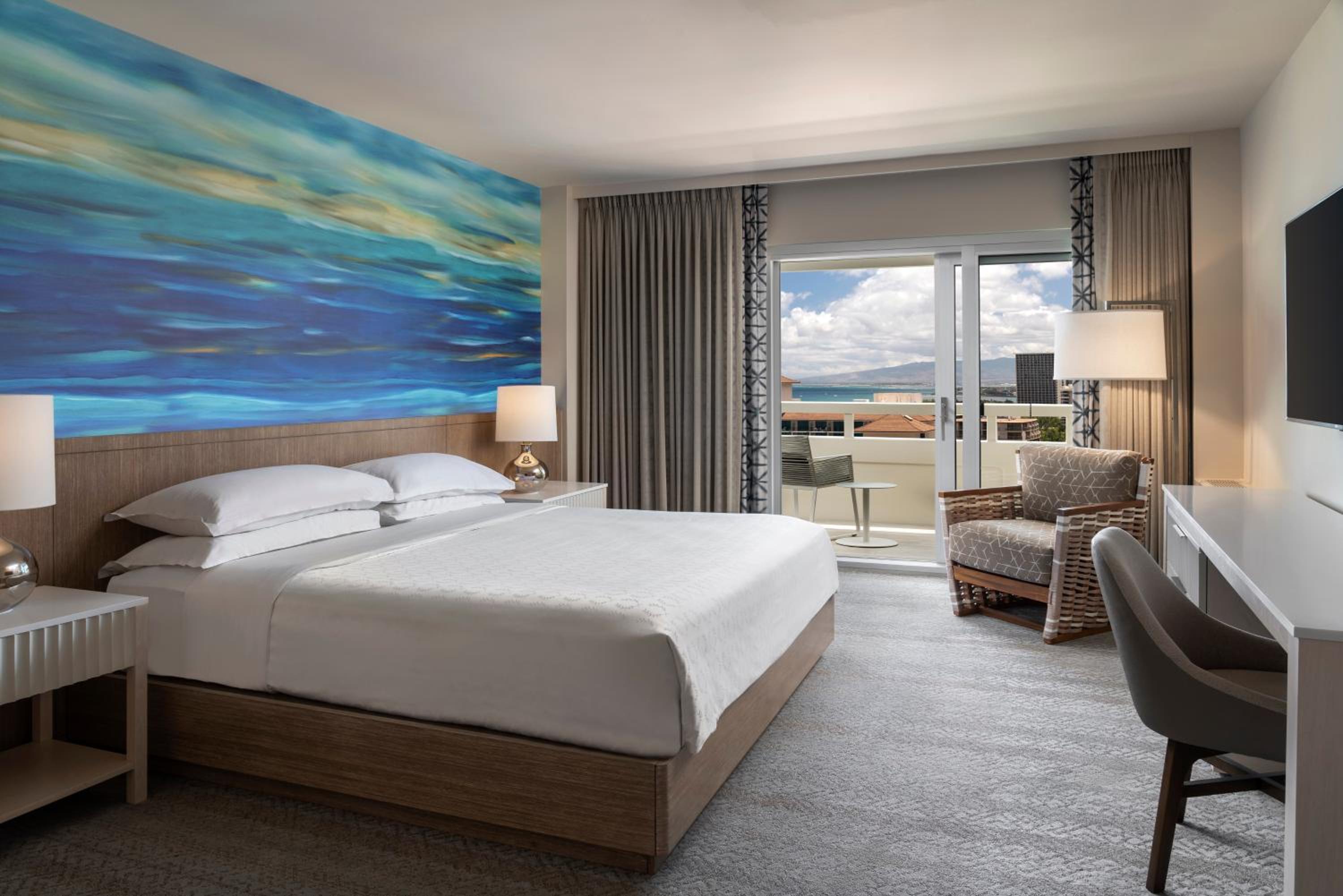 Quarto de hóspedes *Recém-renovado*, 1 Cama King ou 2 Camas de Casal, Vista para o mar
