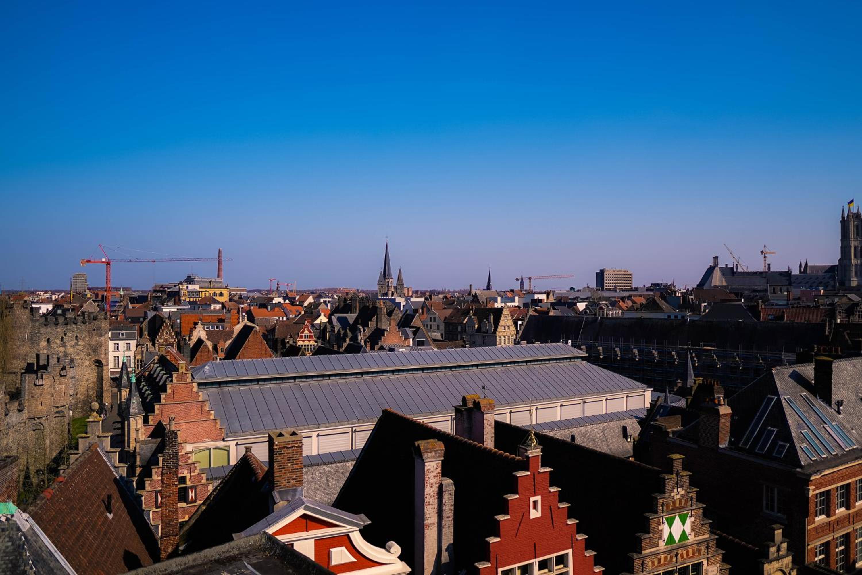 view of the city from the top of a tower