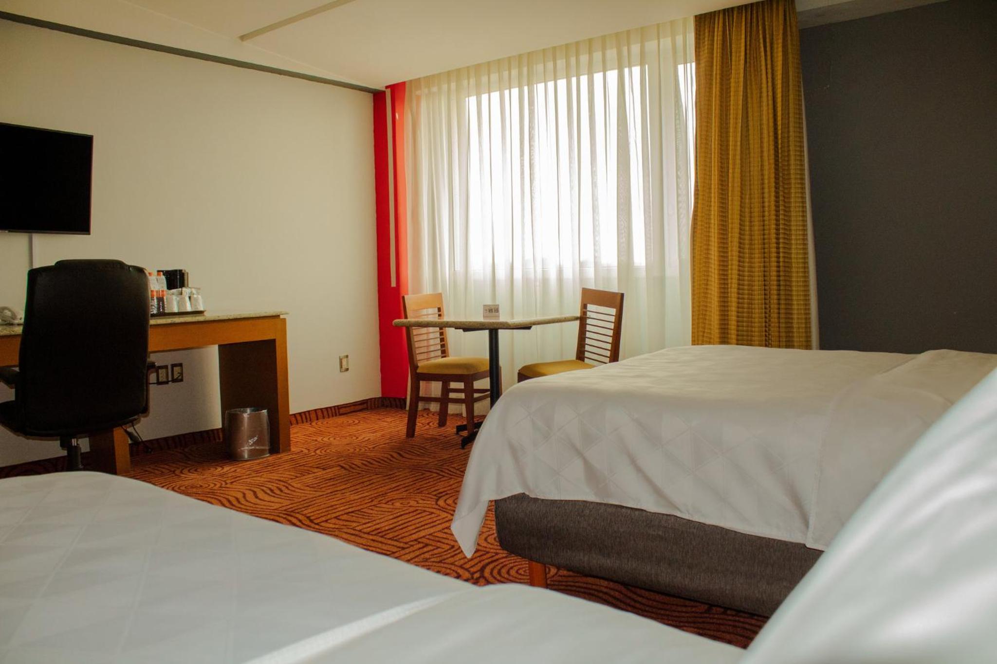 Double Room with Two Double Beds and View - Non-Smoking
