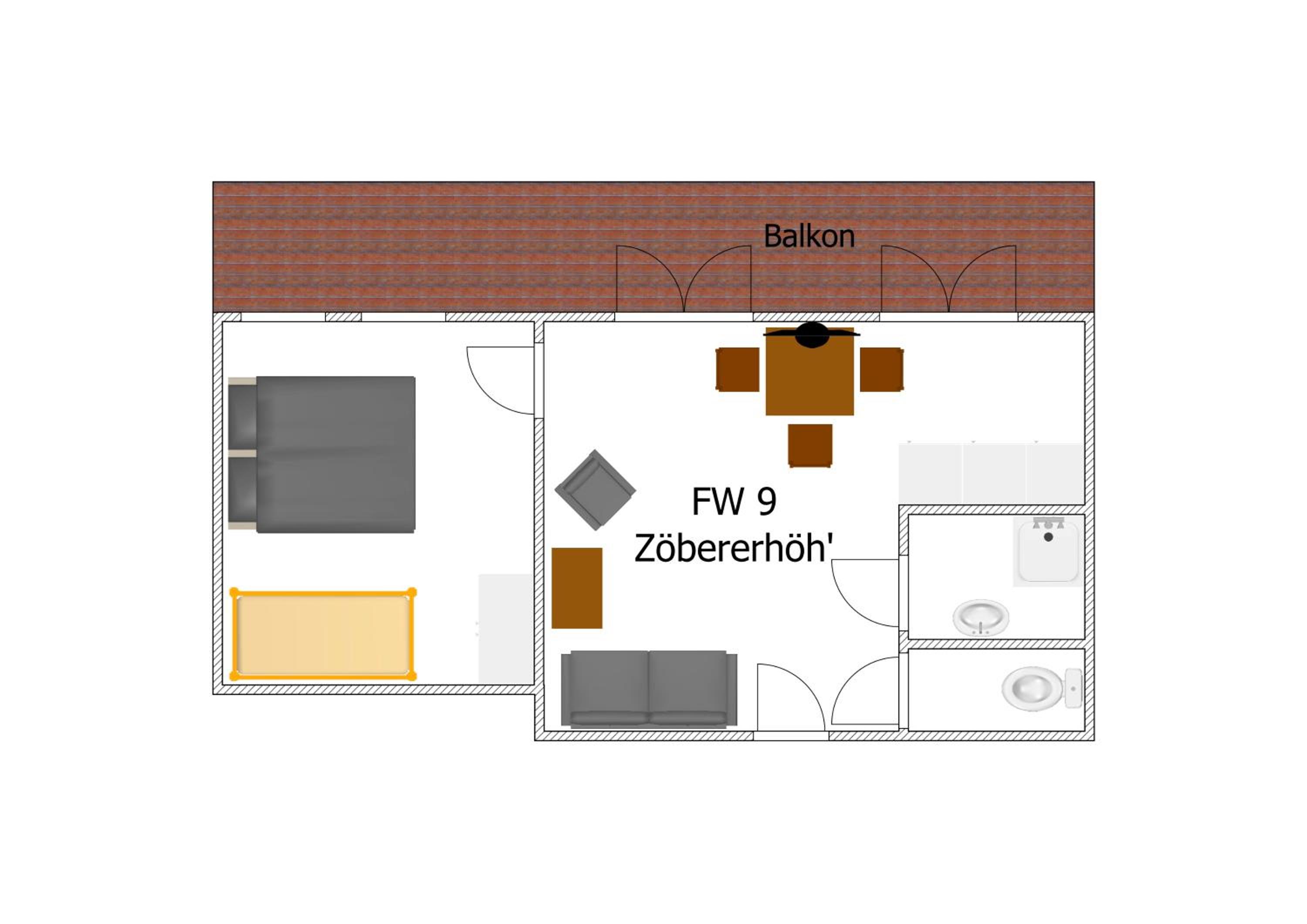 Apartment with Balcony photo 2