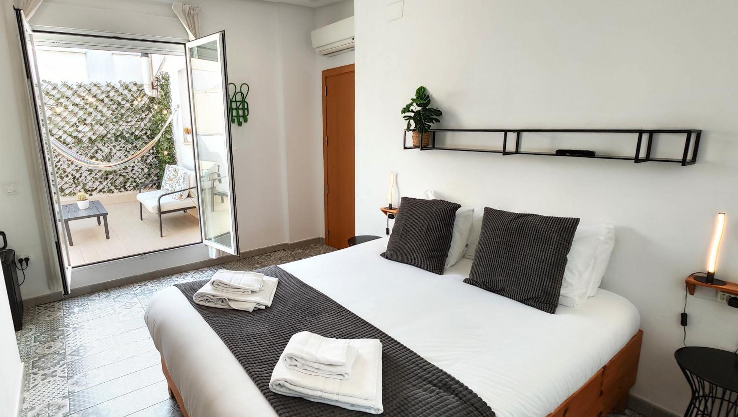 Habitación Doble con terraza en la azotea.