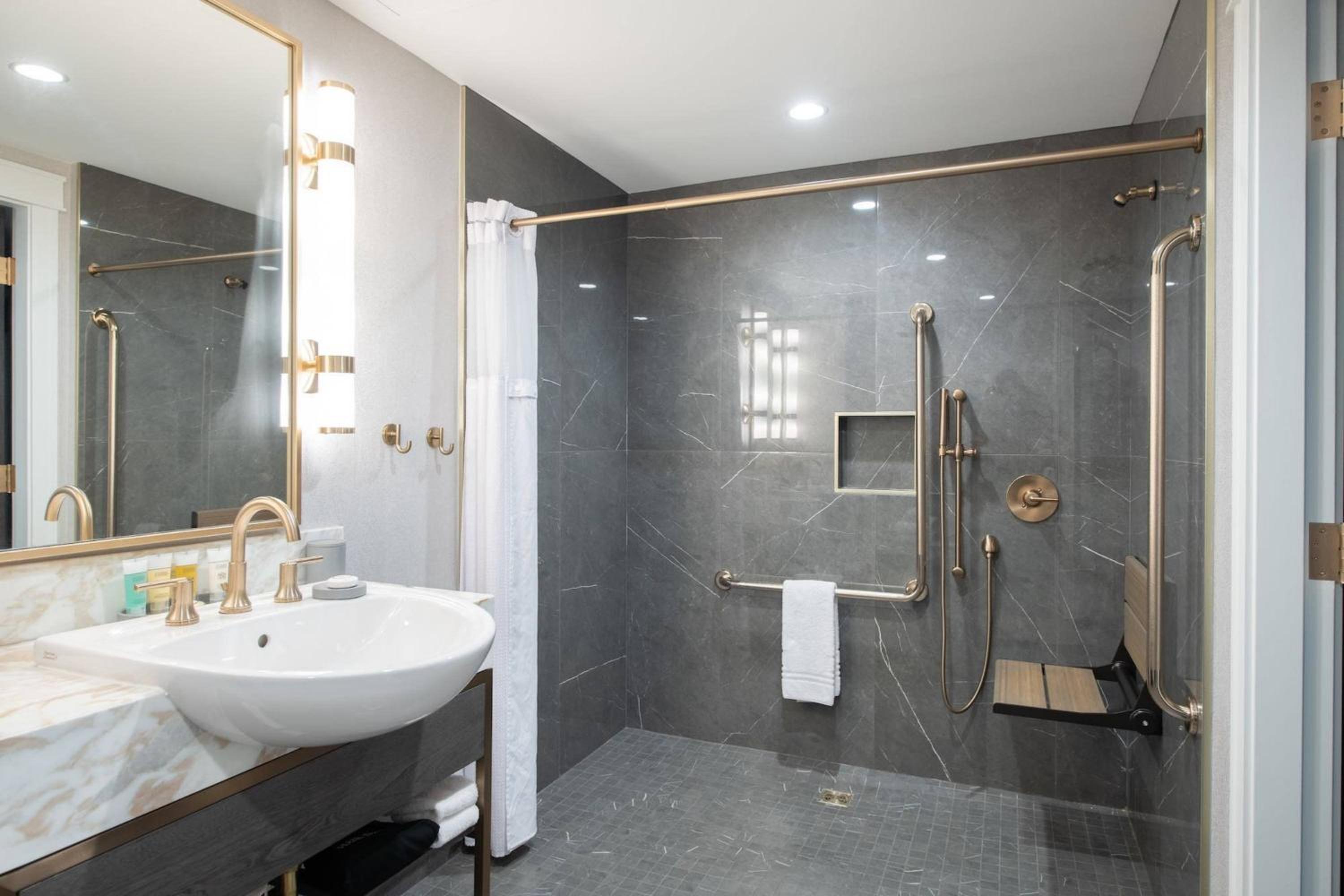 Accessible Room, 1 King Bed, Roll-In Shower - Photo 4