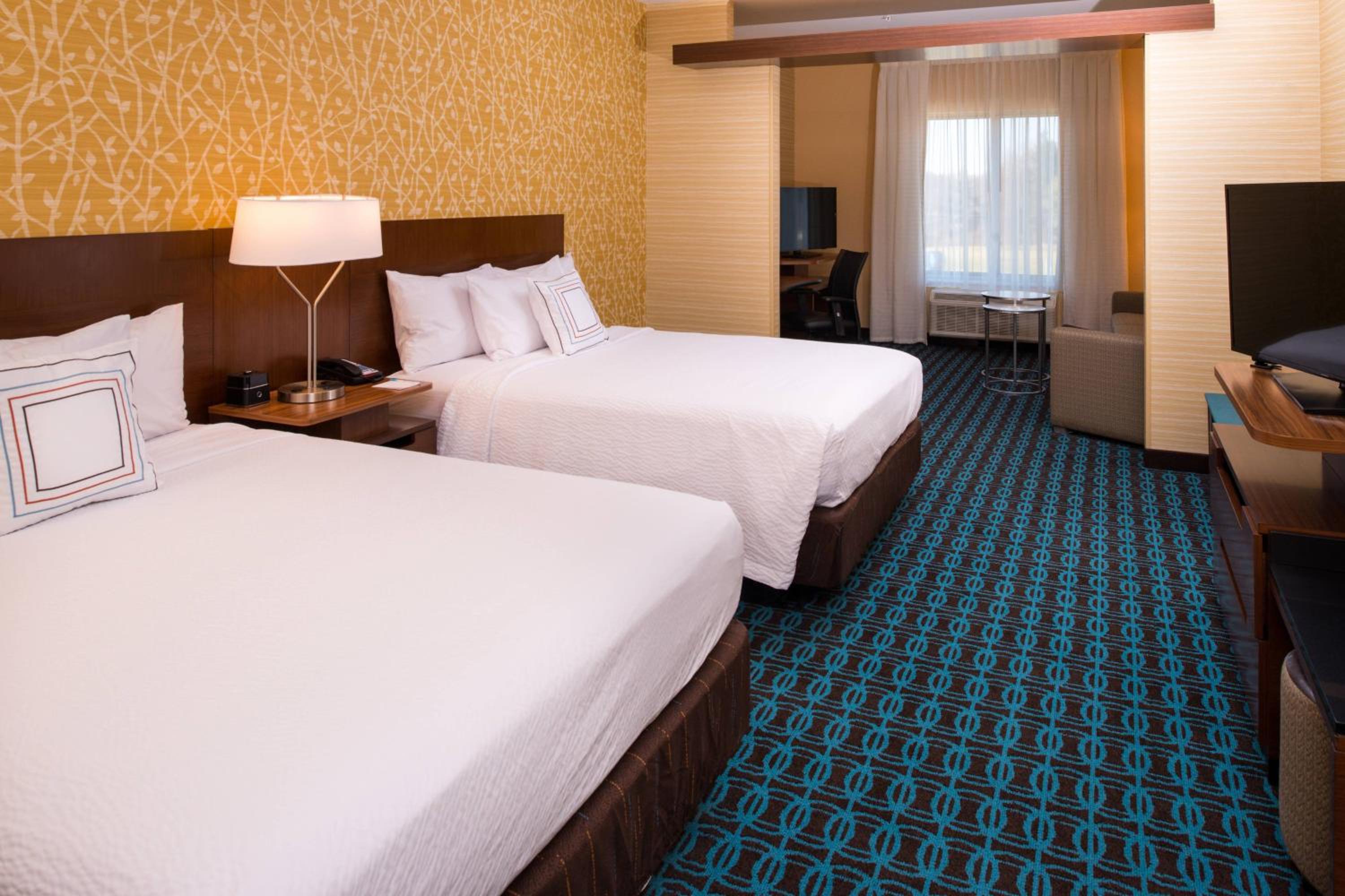 Queen Suite with 2 Queen Beds and Sofa Bed