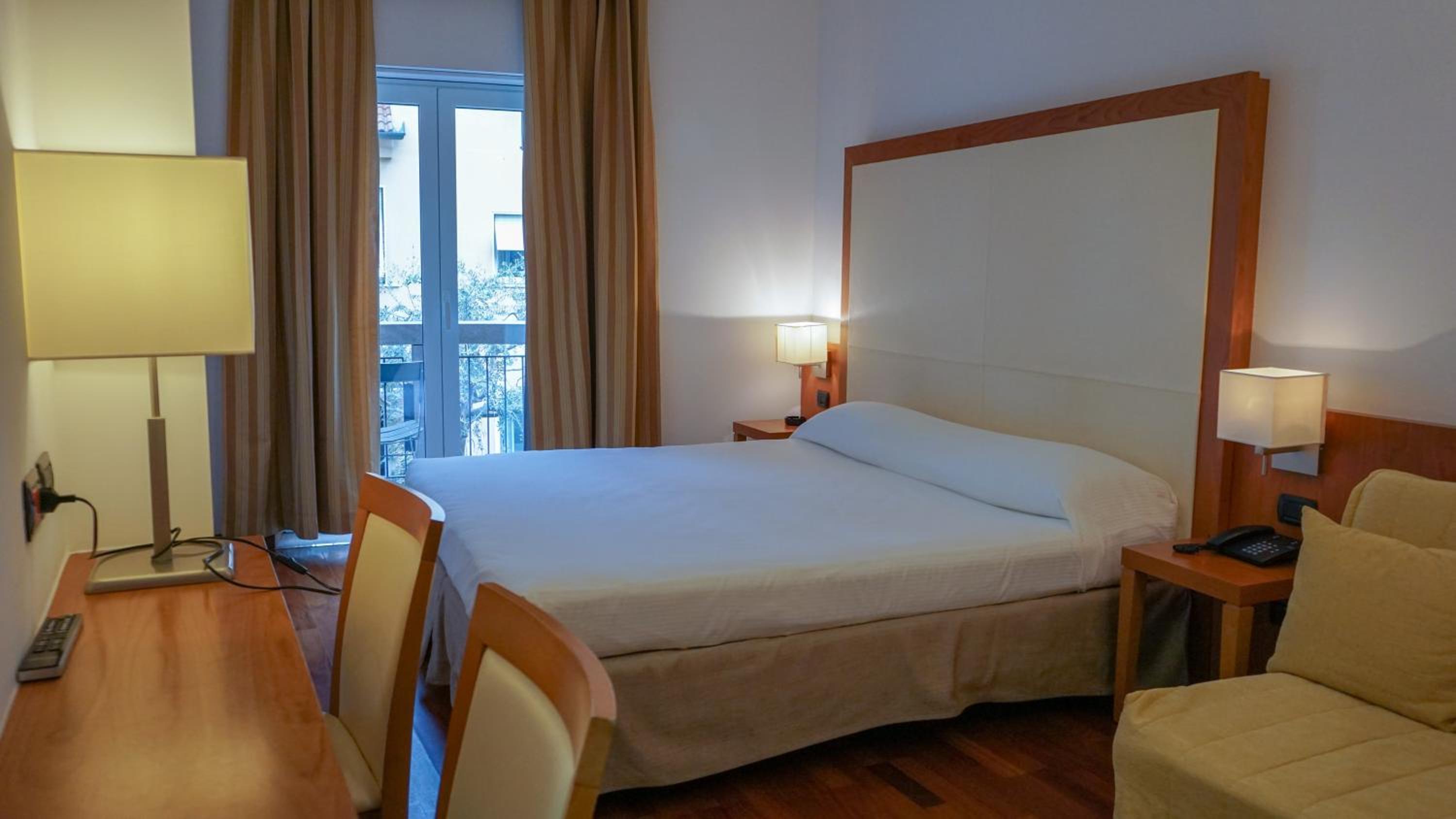 Standard Double or Twin Room with Extra Bed, Balcony and City View