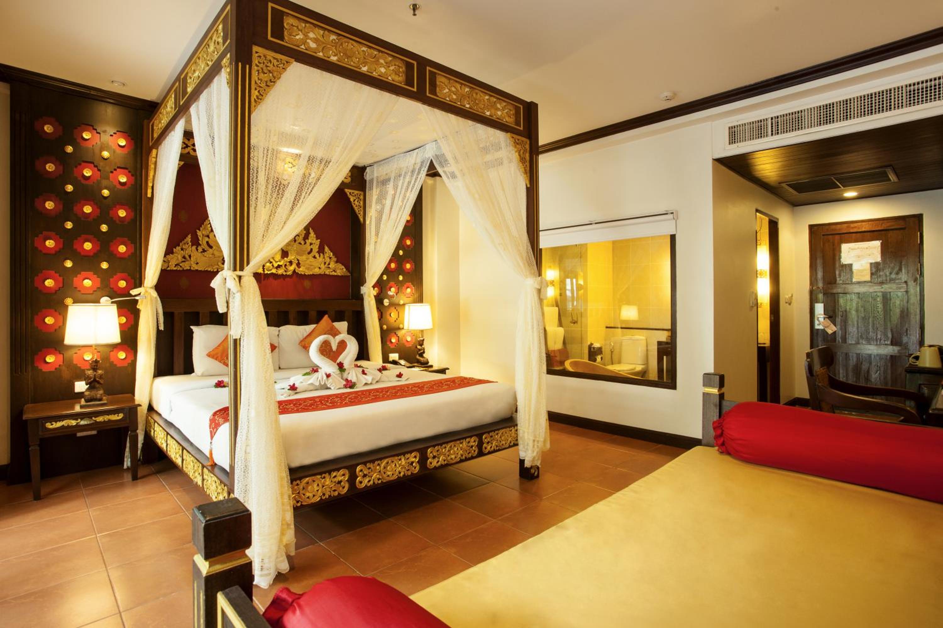 "Relax in this beautifully designed hotel room."