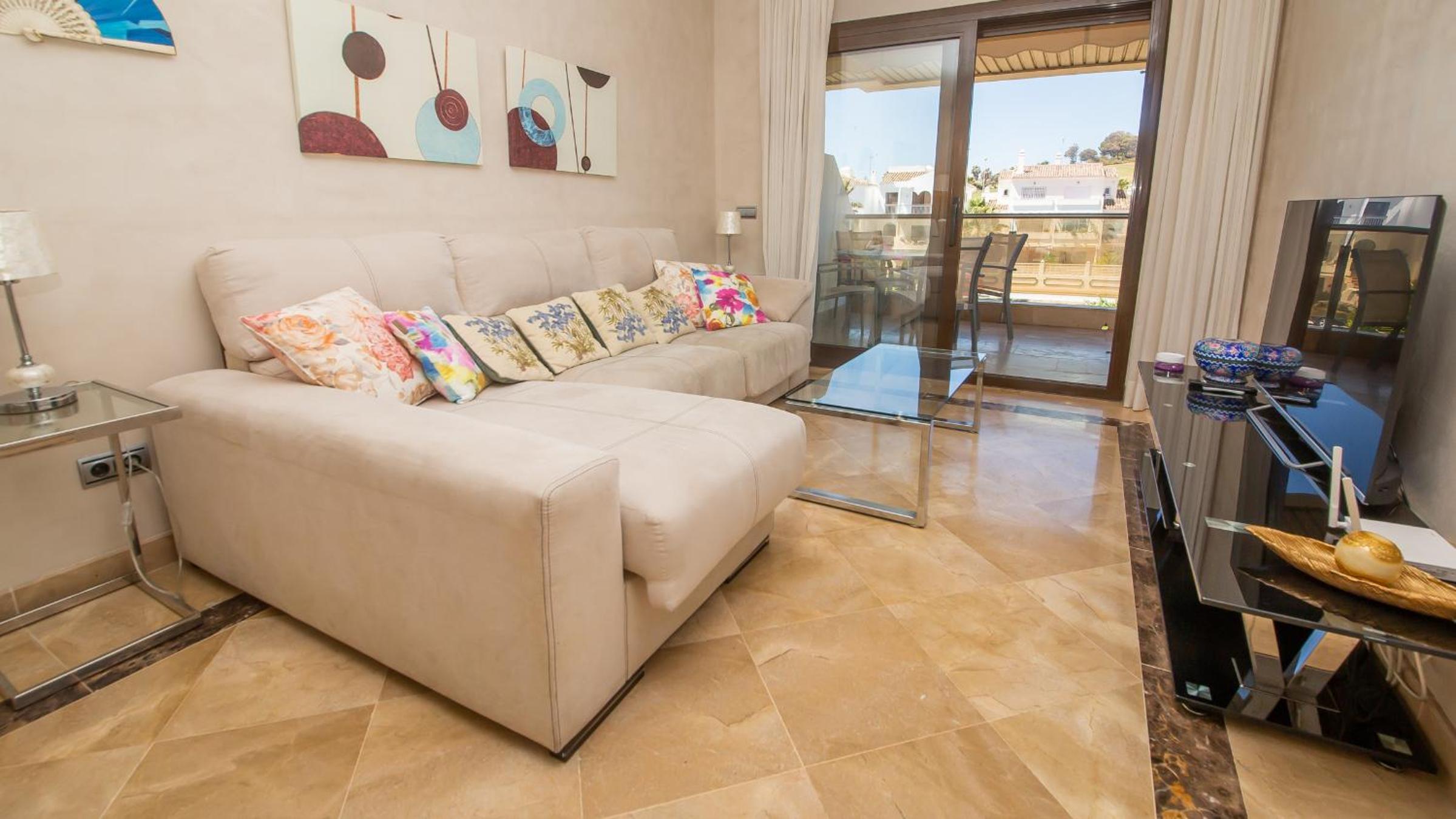 Apartamento con vista al jardín