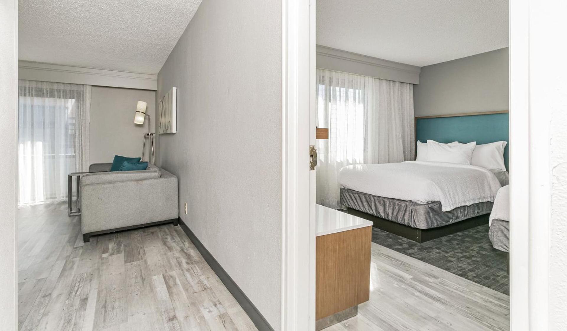 One-Bedroom Executive Suite with Two Double Beds and Sofa Bed