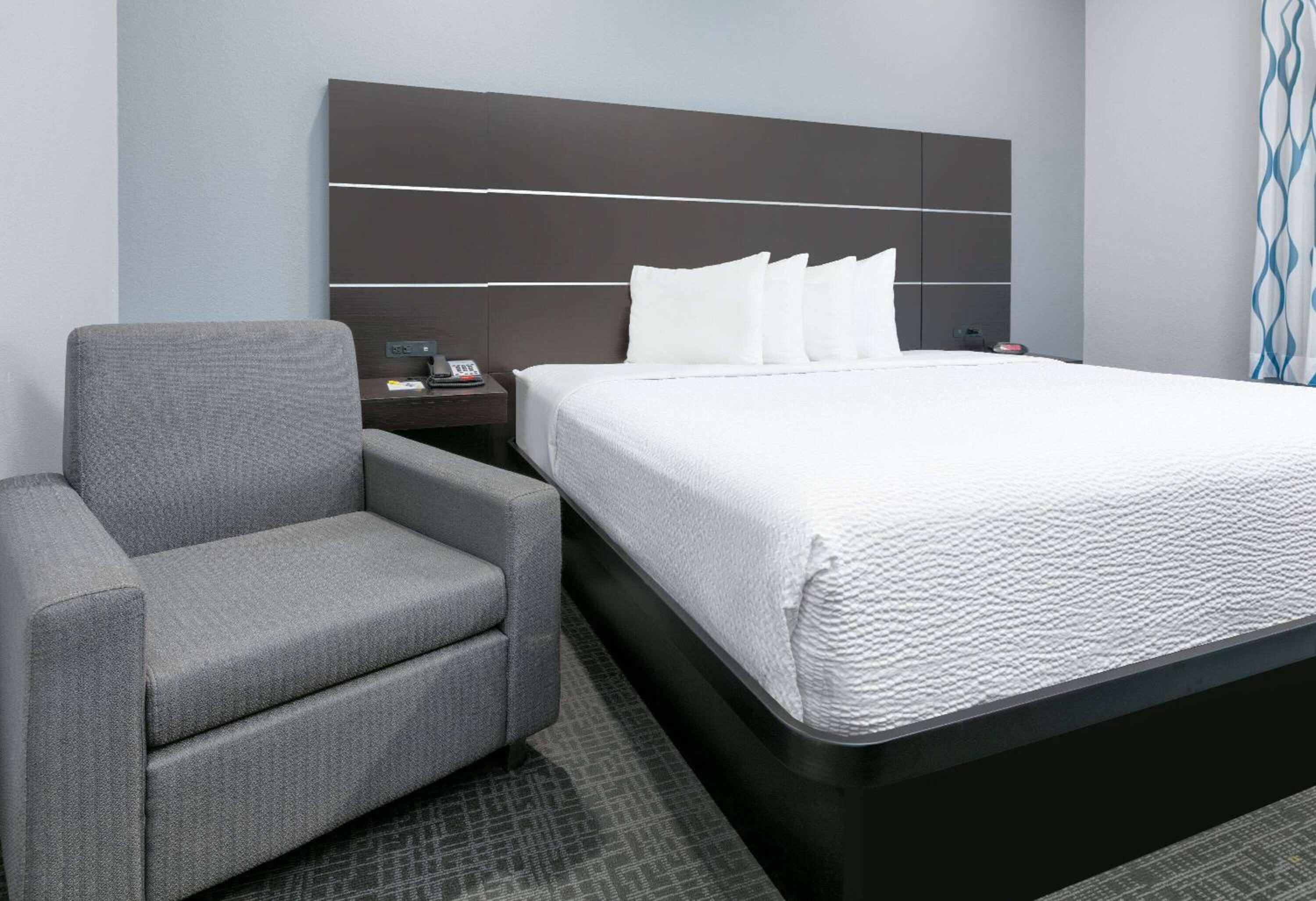 1 King Bed, Mobility/Hearing Impaired Accessible Efficiency Room, Non-Smoking - Photo 1