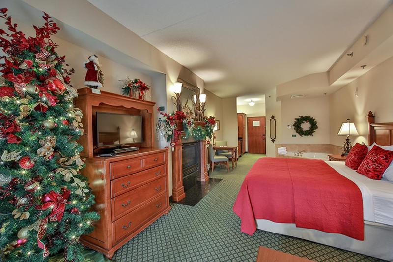 King Bed Mini-suite with Jaccuzzi, Fireplace, and Sleeper Sofa photo 1