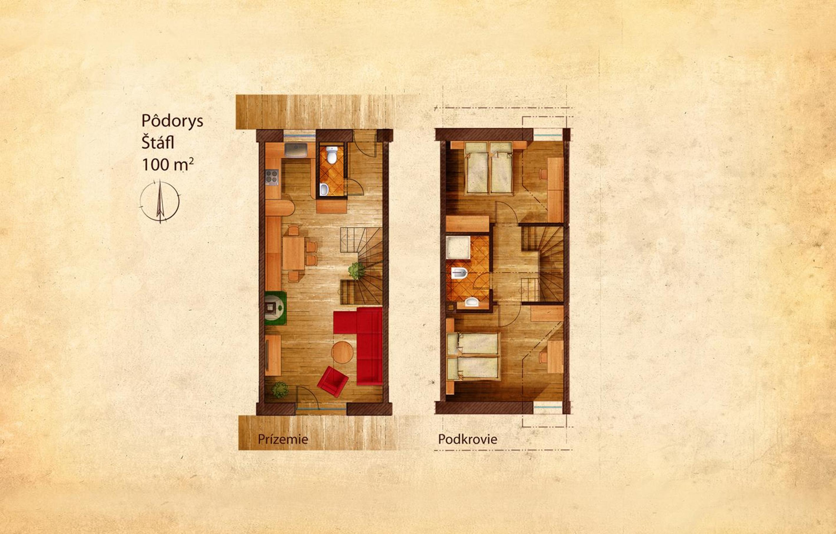 Duplex Two-Bedroom Apartment - Stafl photo 2