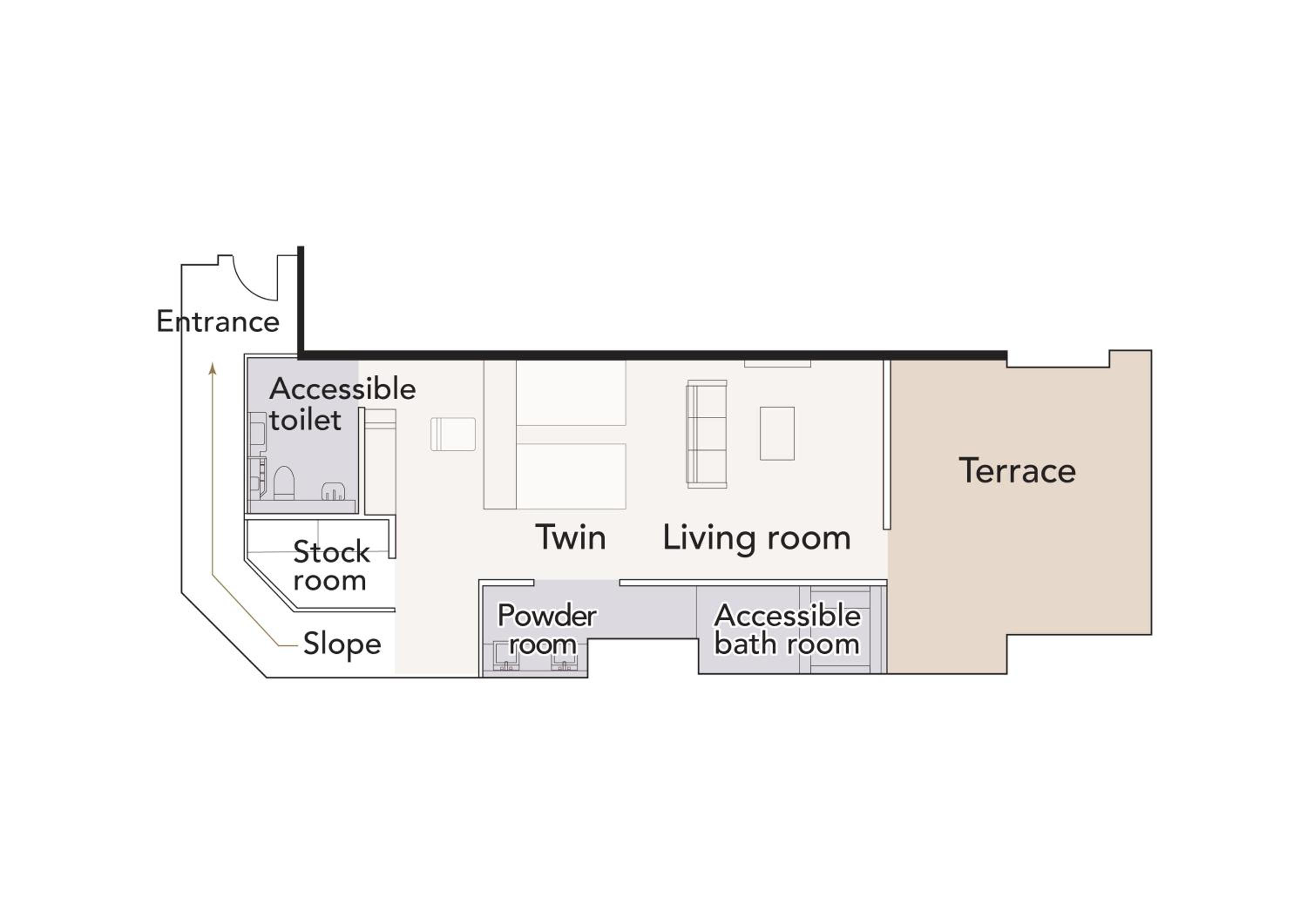 Universal Design Twin Room - Ocean View - Photo 4