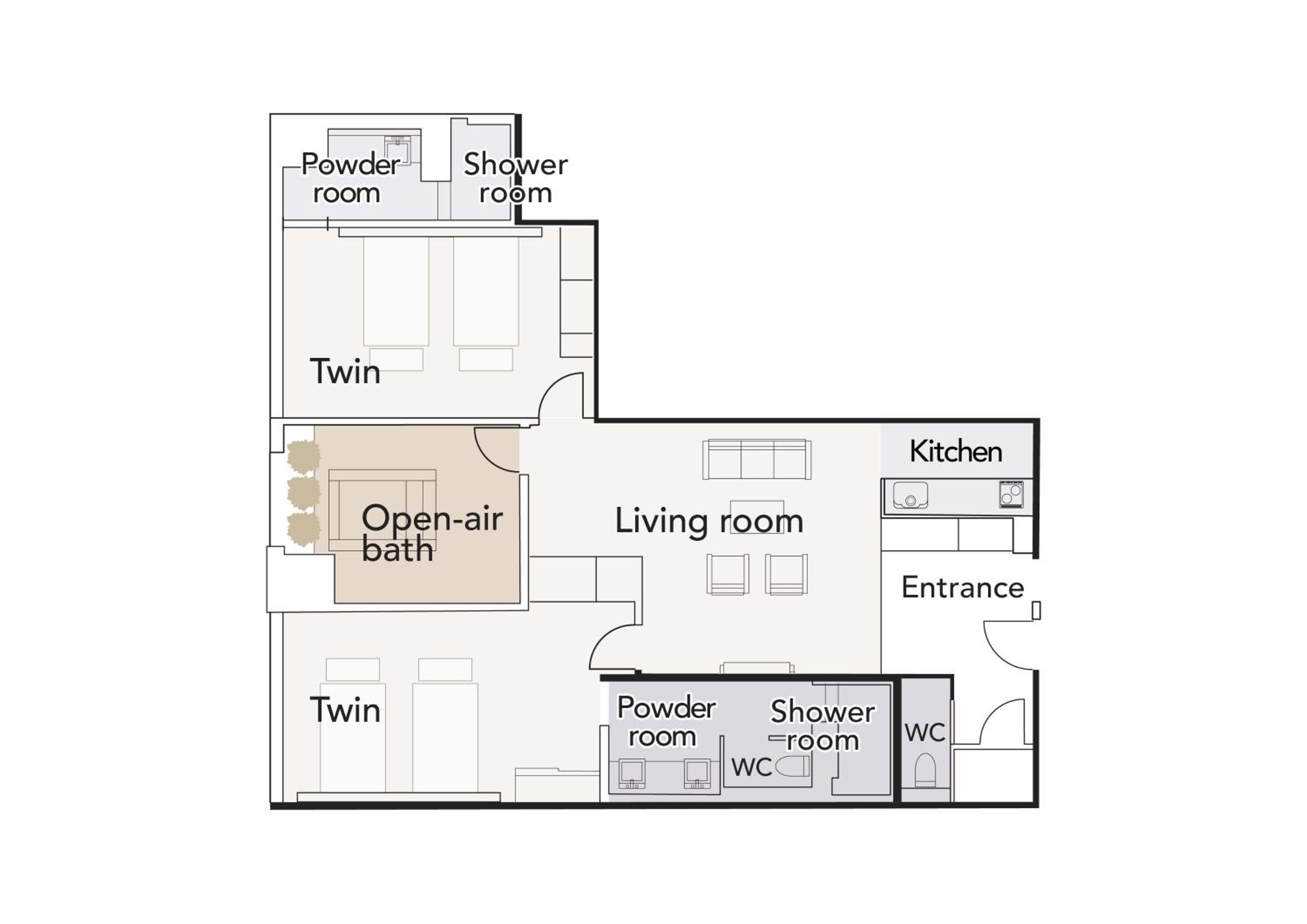 Suite with Open-Air Bath - Hillside View - Photo 13