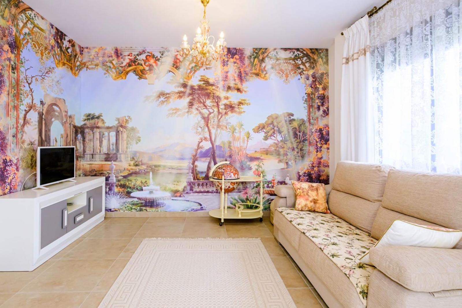 Villa con vistas al jardín
