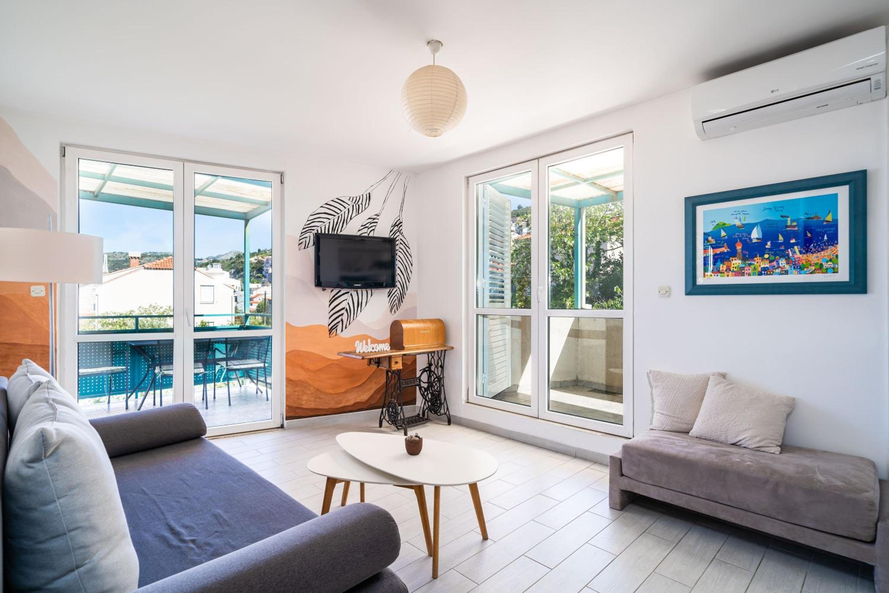 One-Bedroom Apartment with Balcony and Sea View