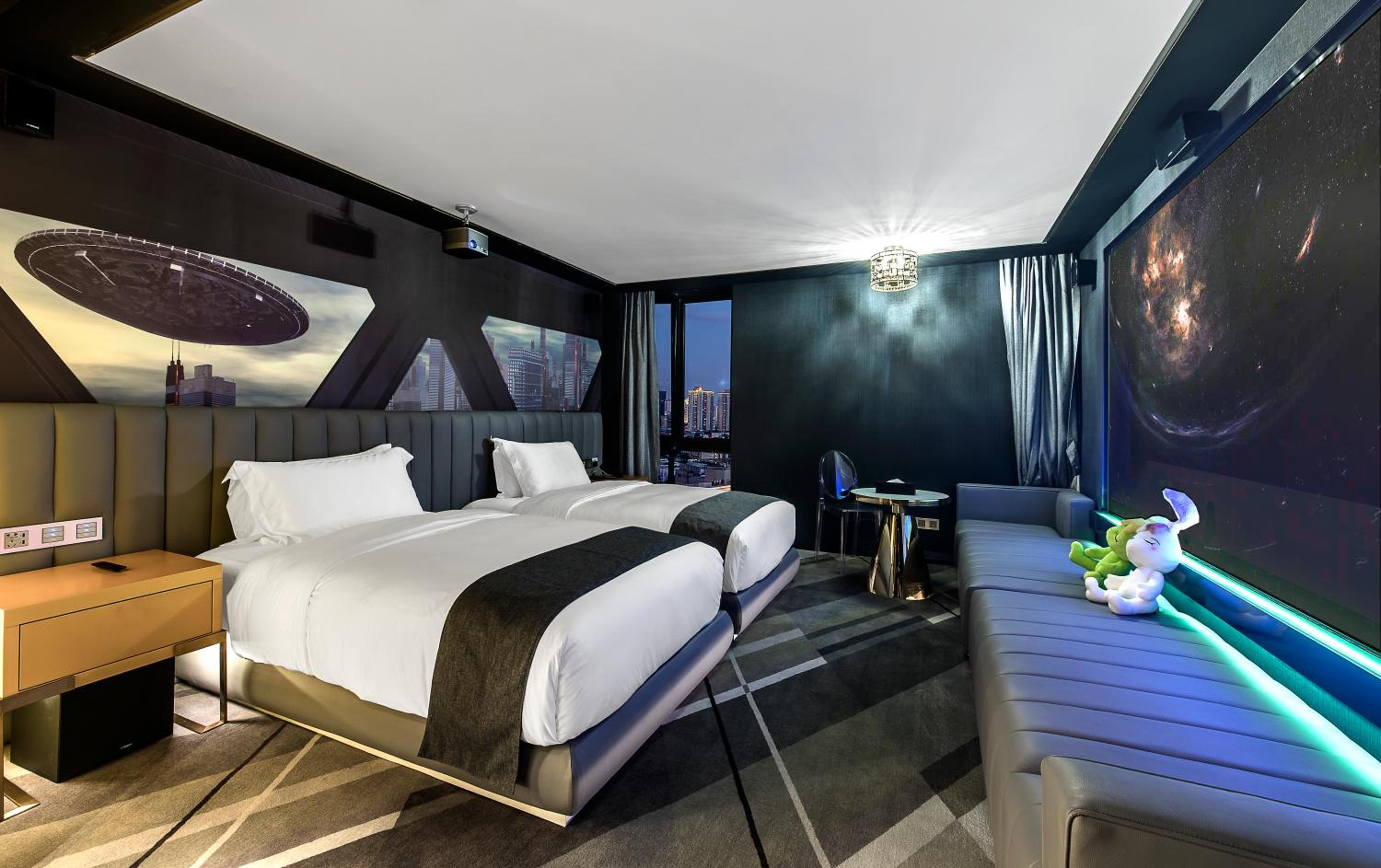 Comfortable Movie Room Twin Bed