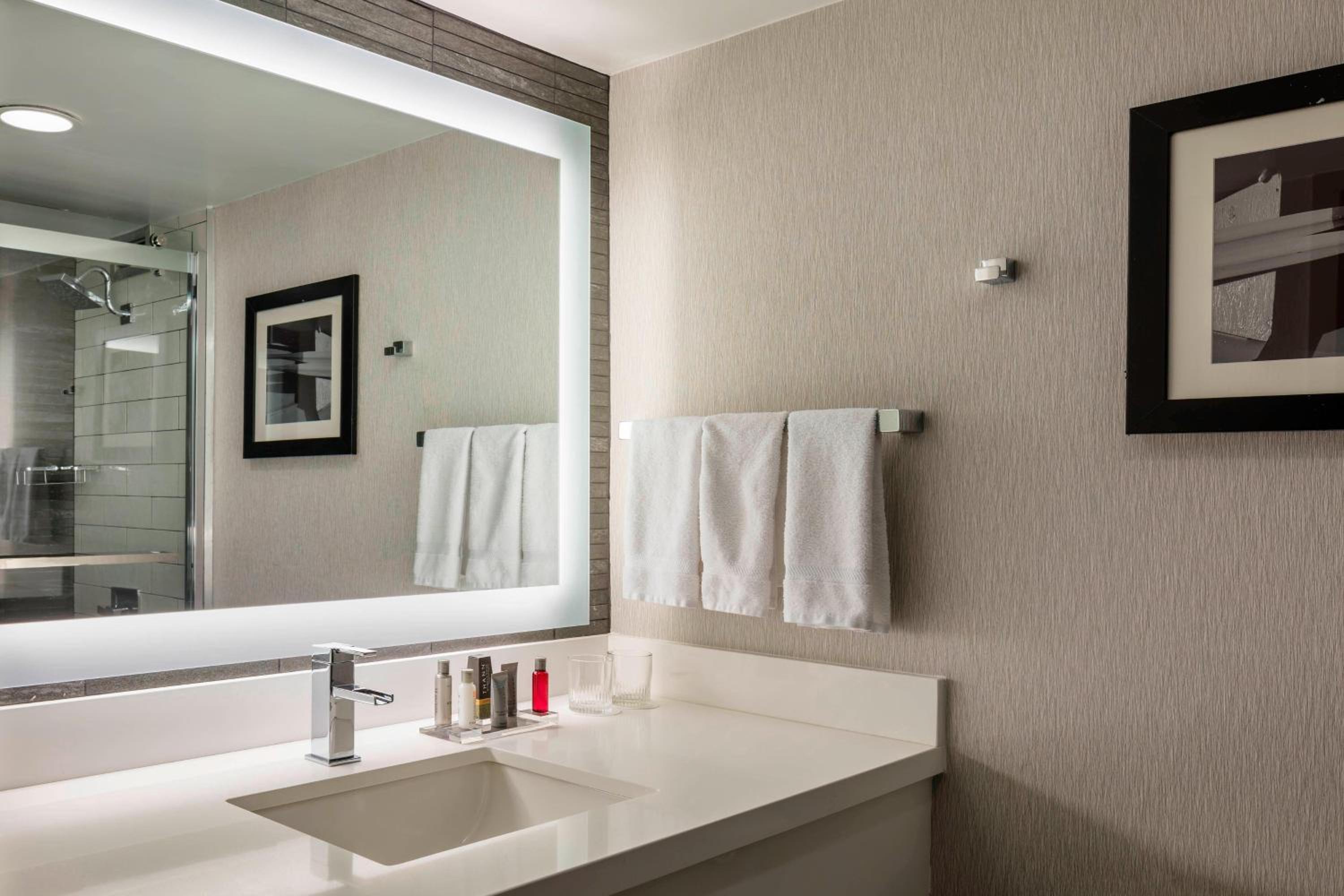 King Room with Roll-In Shower - Mobility and Hearing Accessible