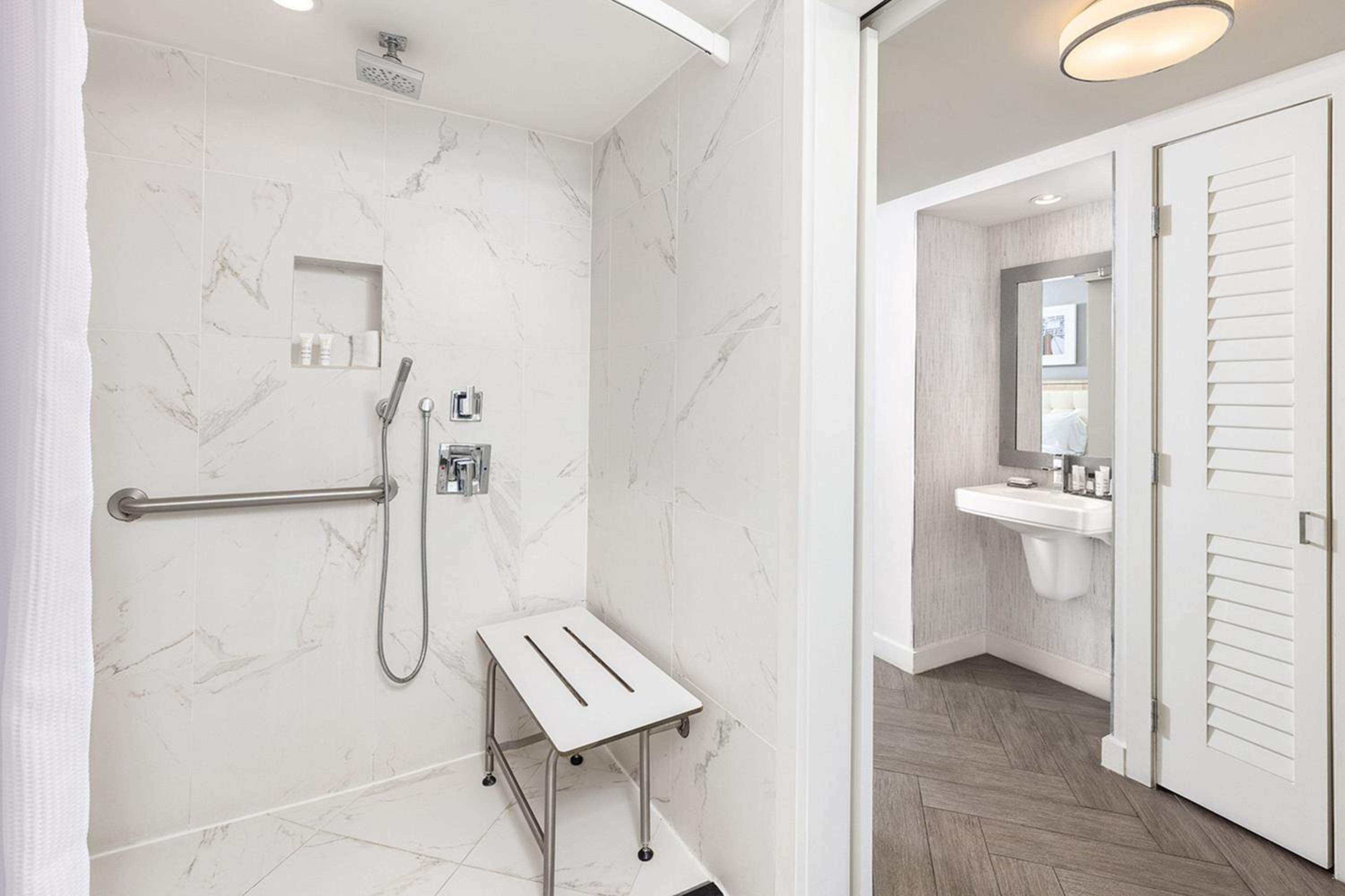 King Suite with Roll-In Shower - Mobility and Hearing Accessible