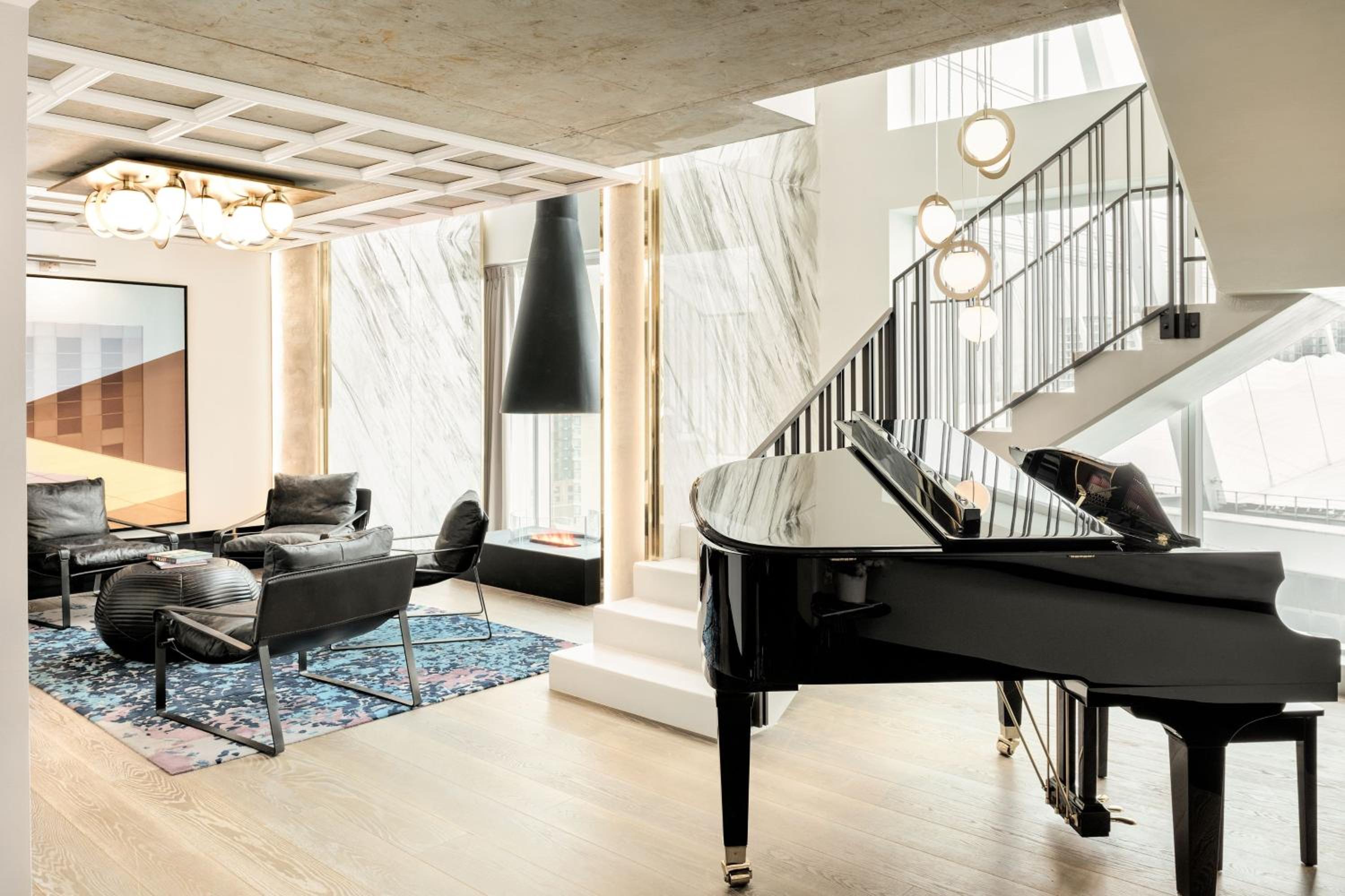 One-Bedroom Bi-level King Suite with Stadium View