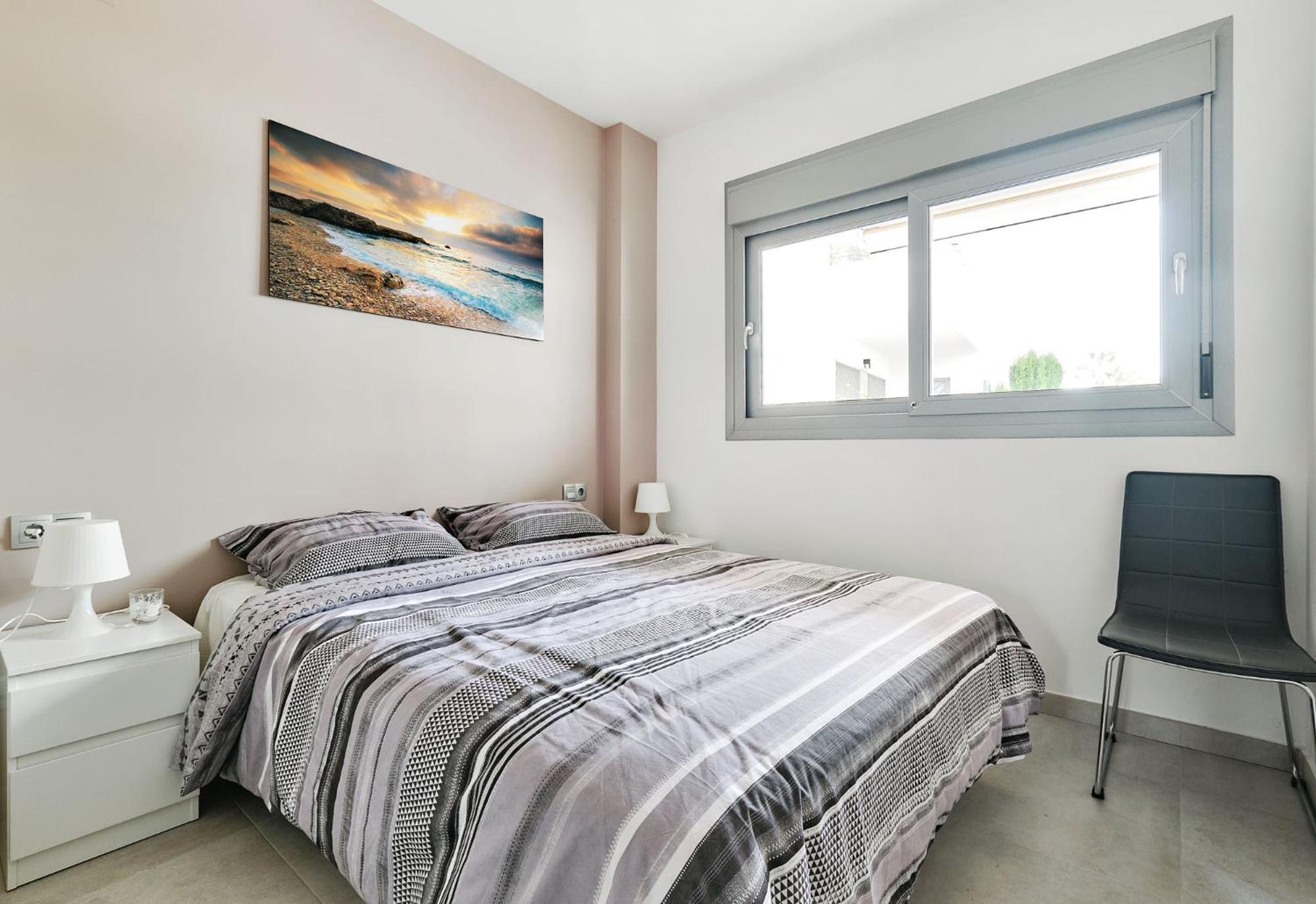 Apartamento con vista al jardín
