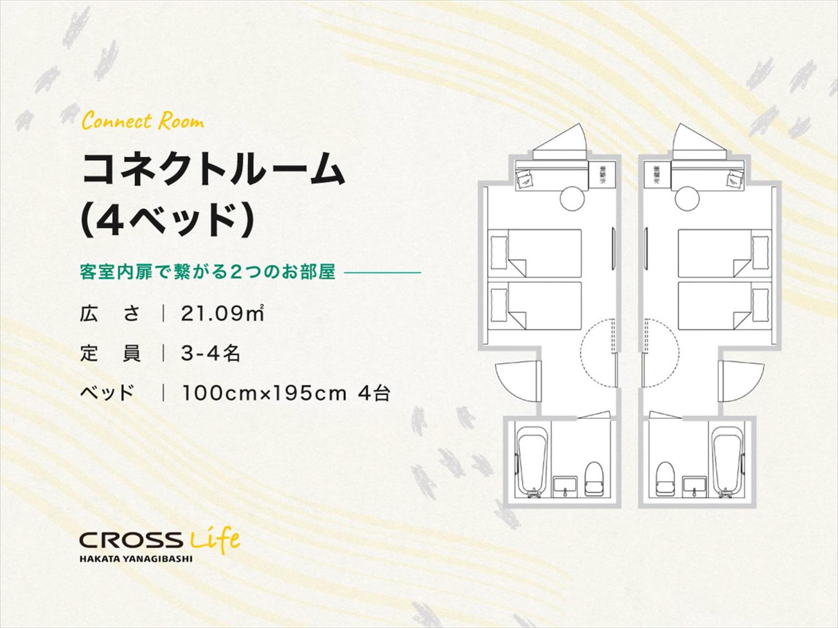 Connecting Room with 4 Beds - Photo 5