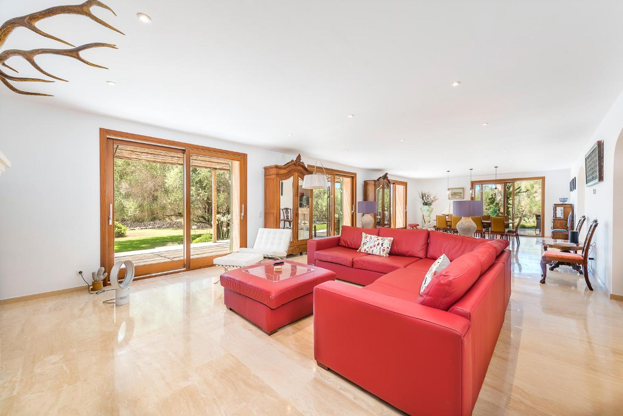Villa con vistas al jardín