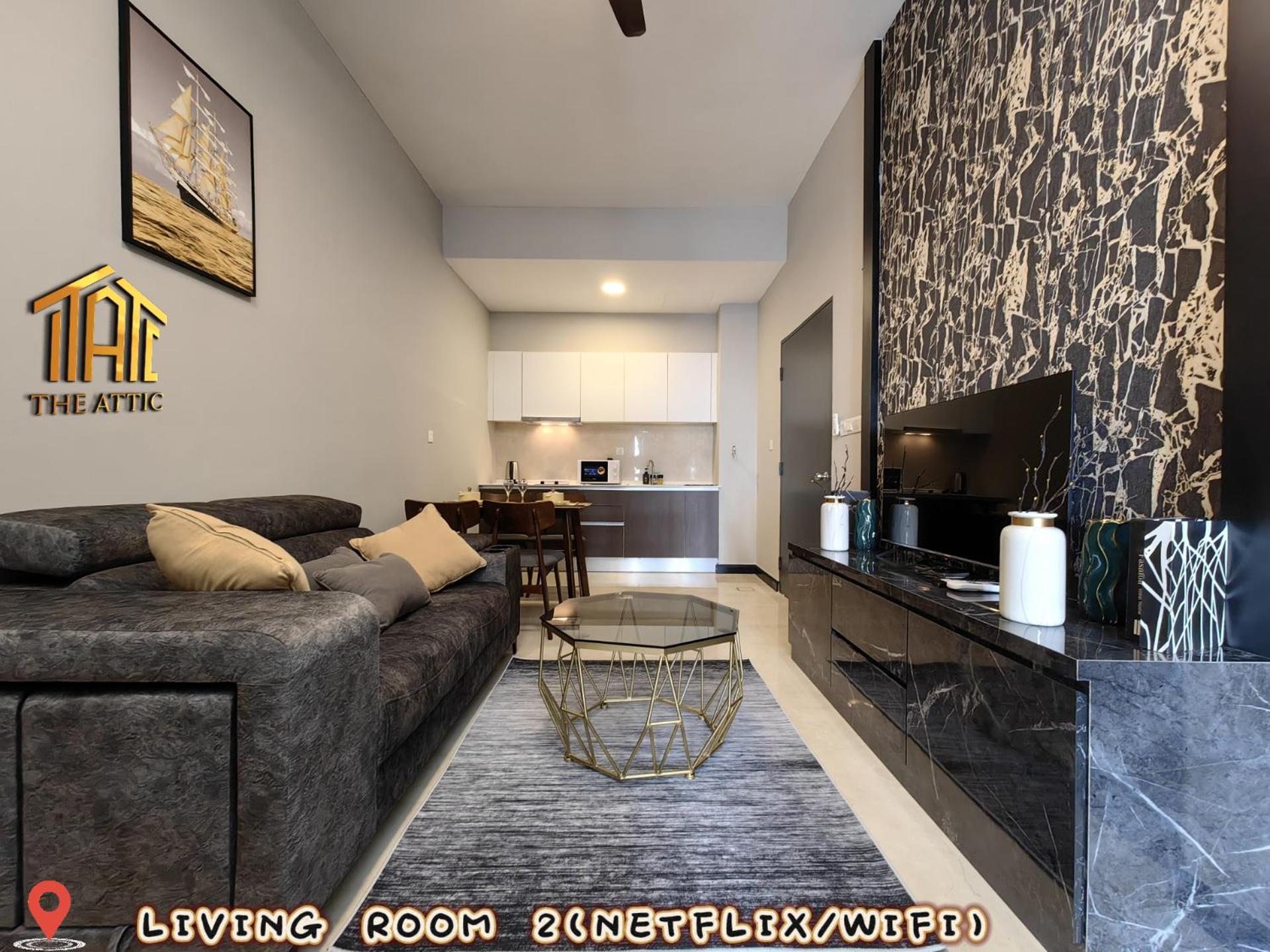 Dual Key [2Hall&4Room] Premium Family Suite (Private Bathtub and Sea View)