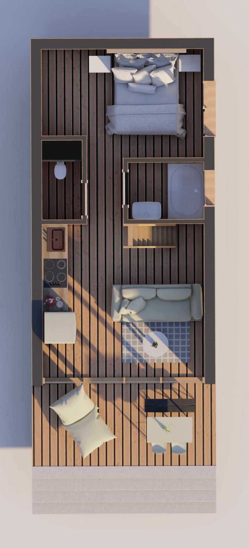 Two-Bedroom Lodge – Lake view – 2nd row photo 2