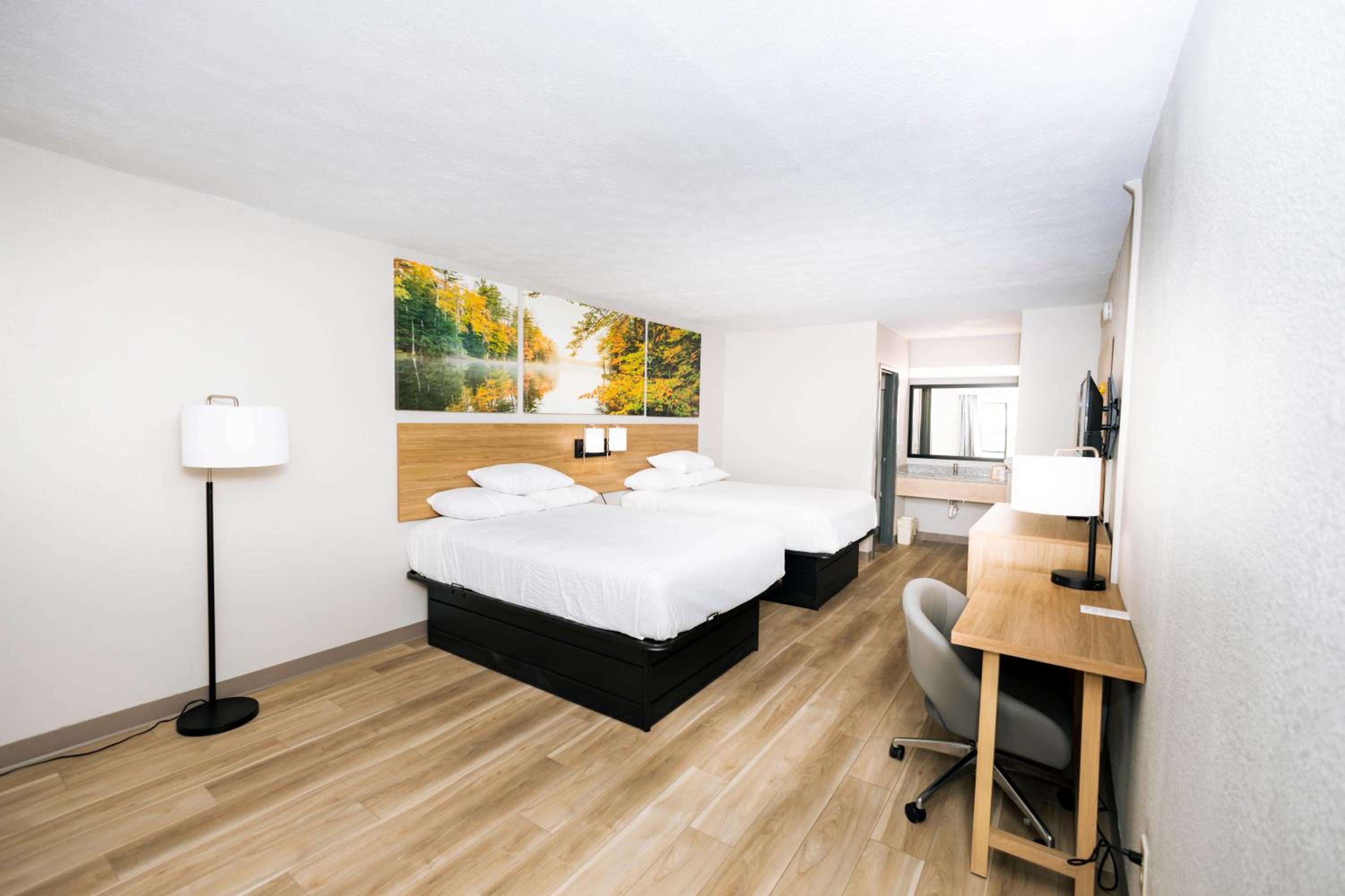 Modern Double Room with Two Double Beds - Non-Smoking - Photo 1