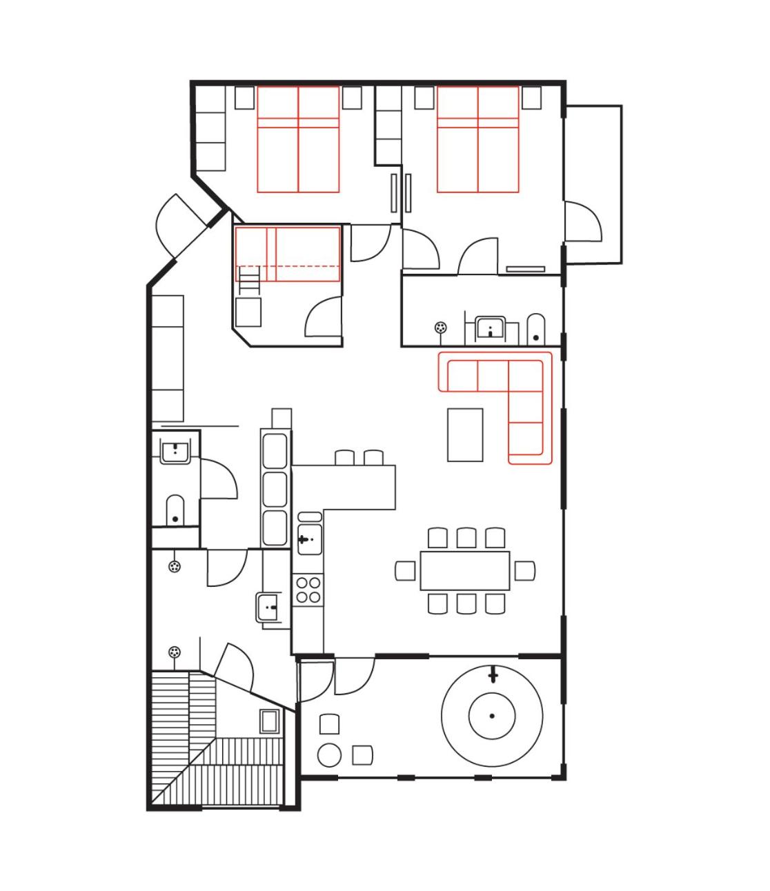 Three-Bedroom Apartment Jacuzzi  - Photo 10