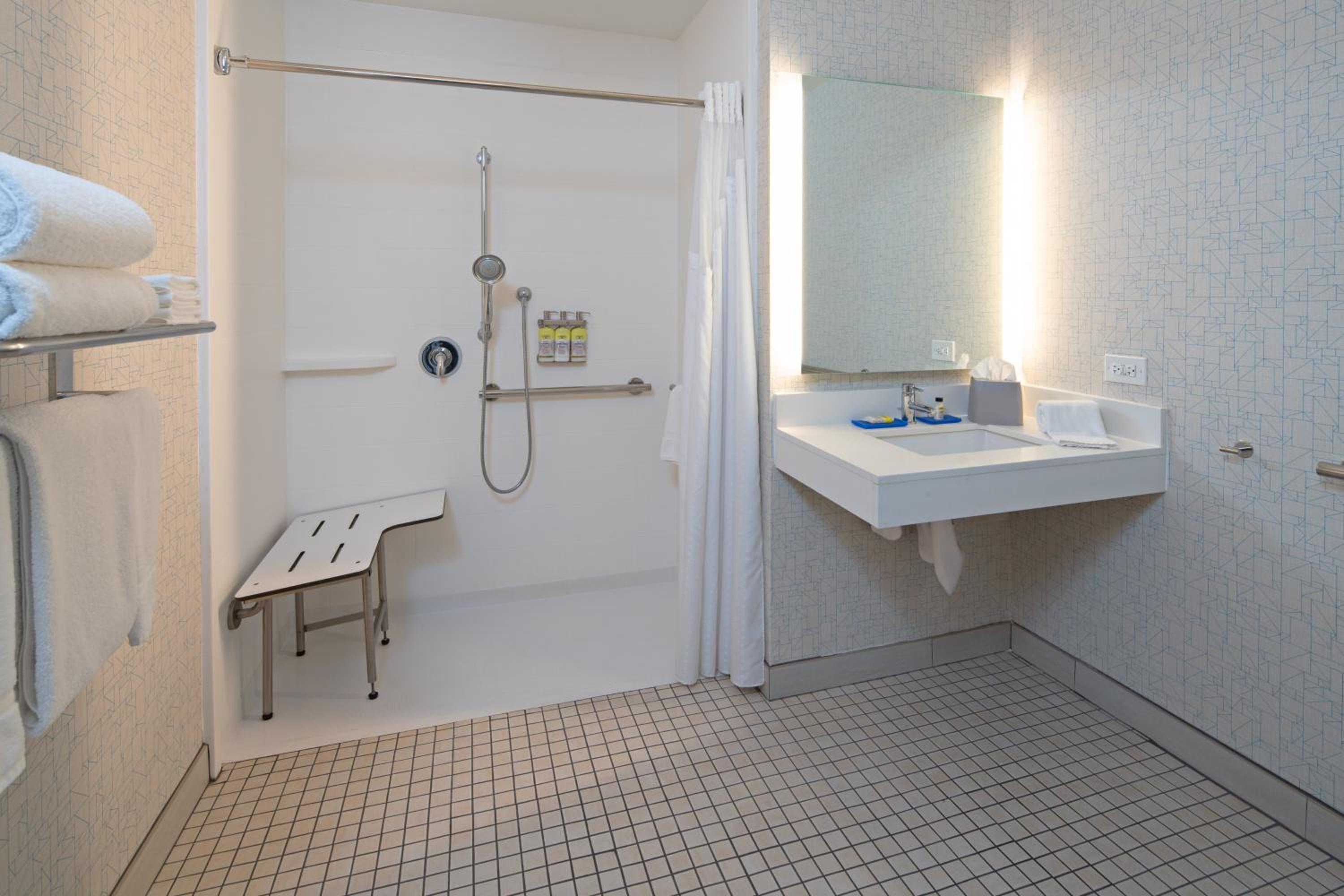 King Suite with Mobility Accessible Roll-In Shower