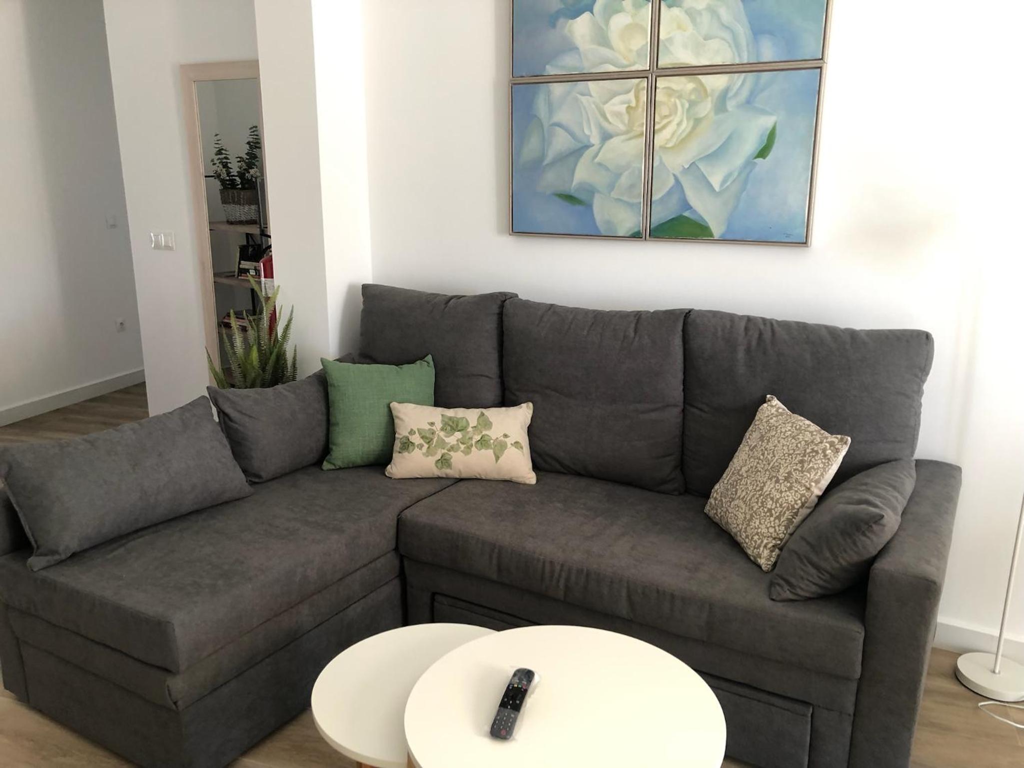 Apartamento de dos habitaciones con balcón