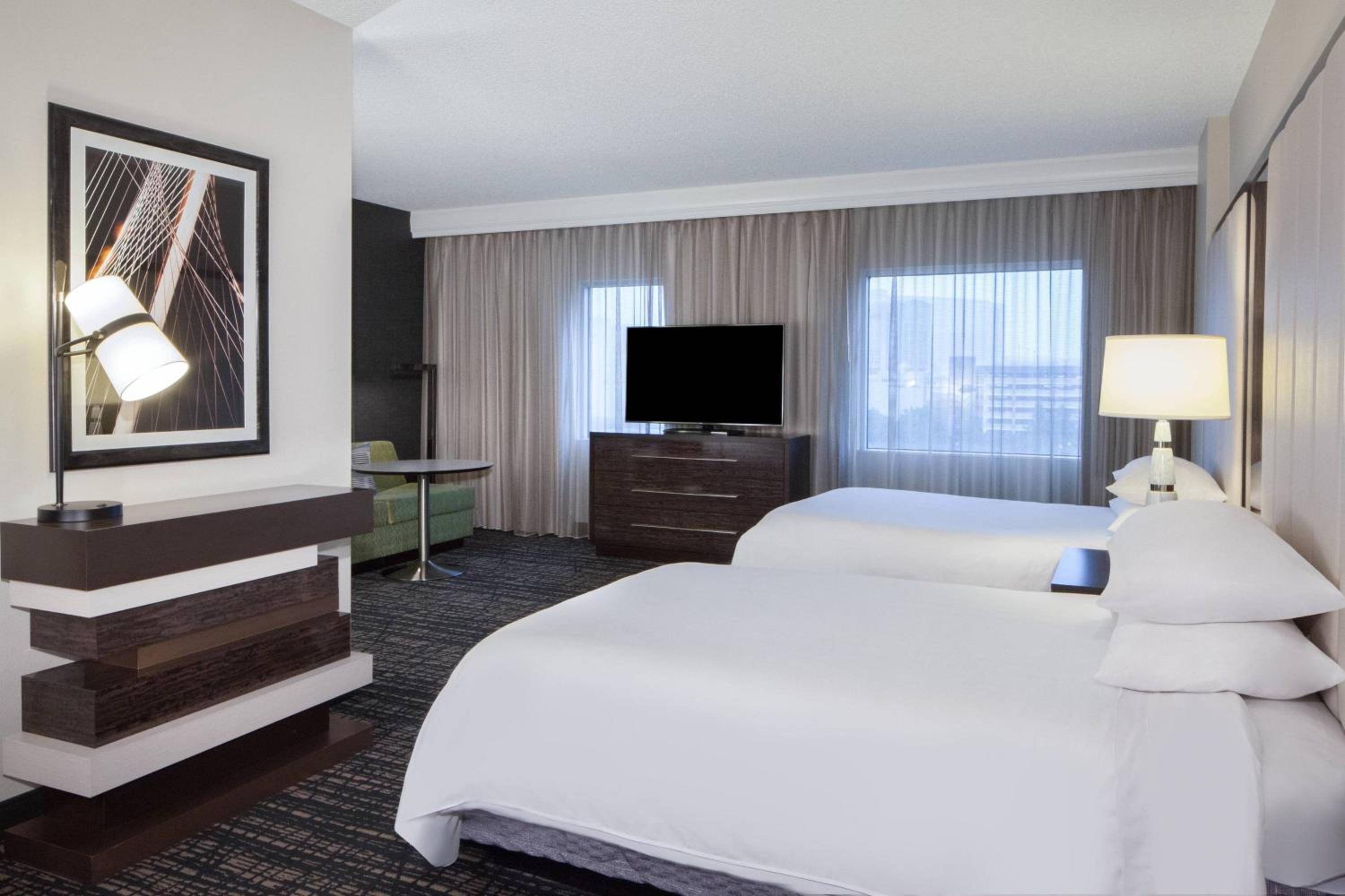One-Bedroom Suite with Two Double Beds and Sofa Bed at Dallas Marriott Suites Medical/Market Center in Dallas