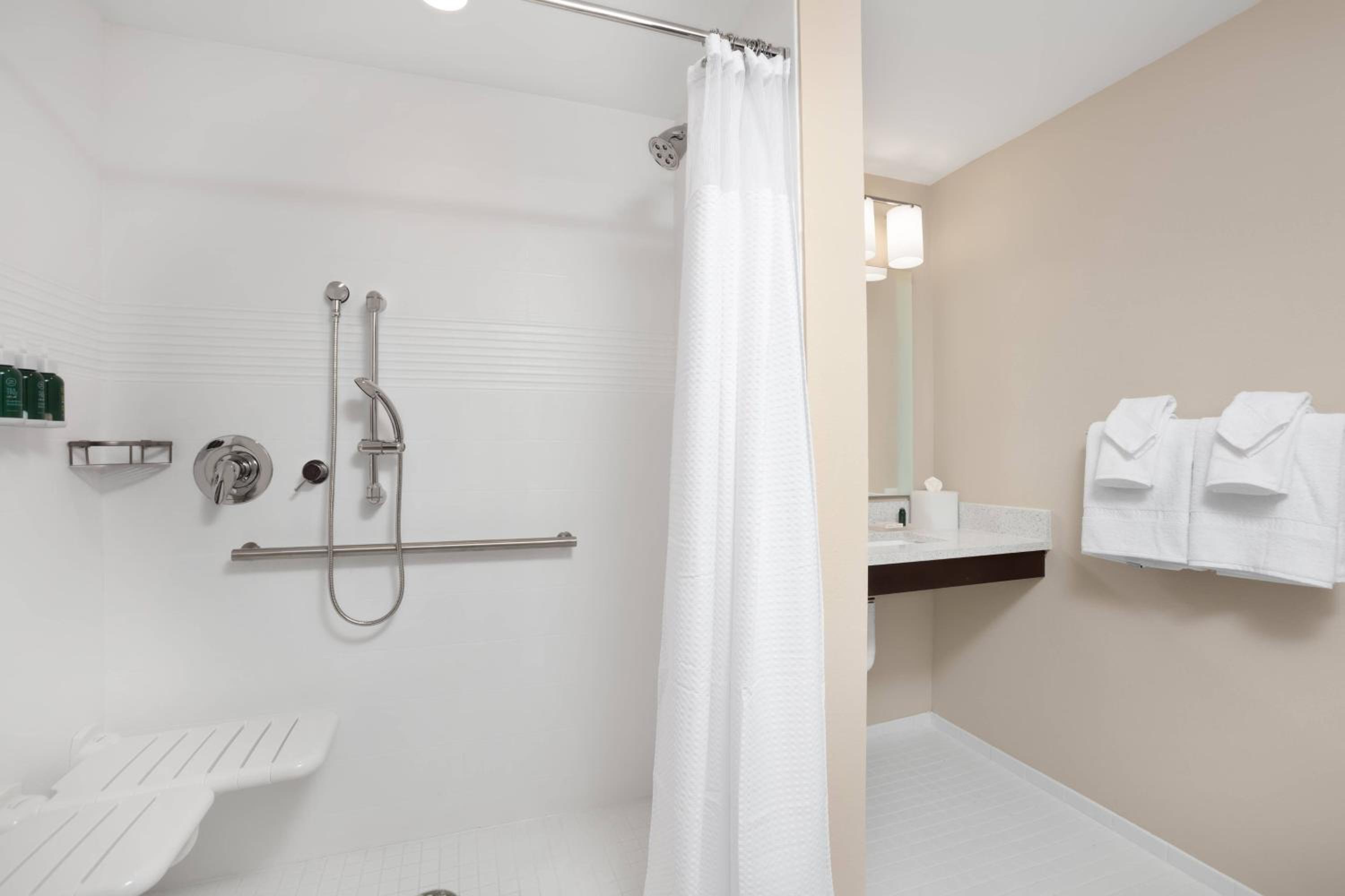 King Studio with Sofa Bed and Roll-in Shower - Mobility and Hearing Accessible