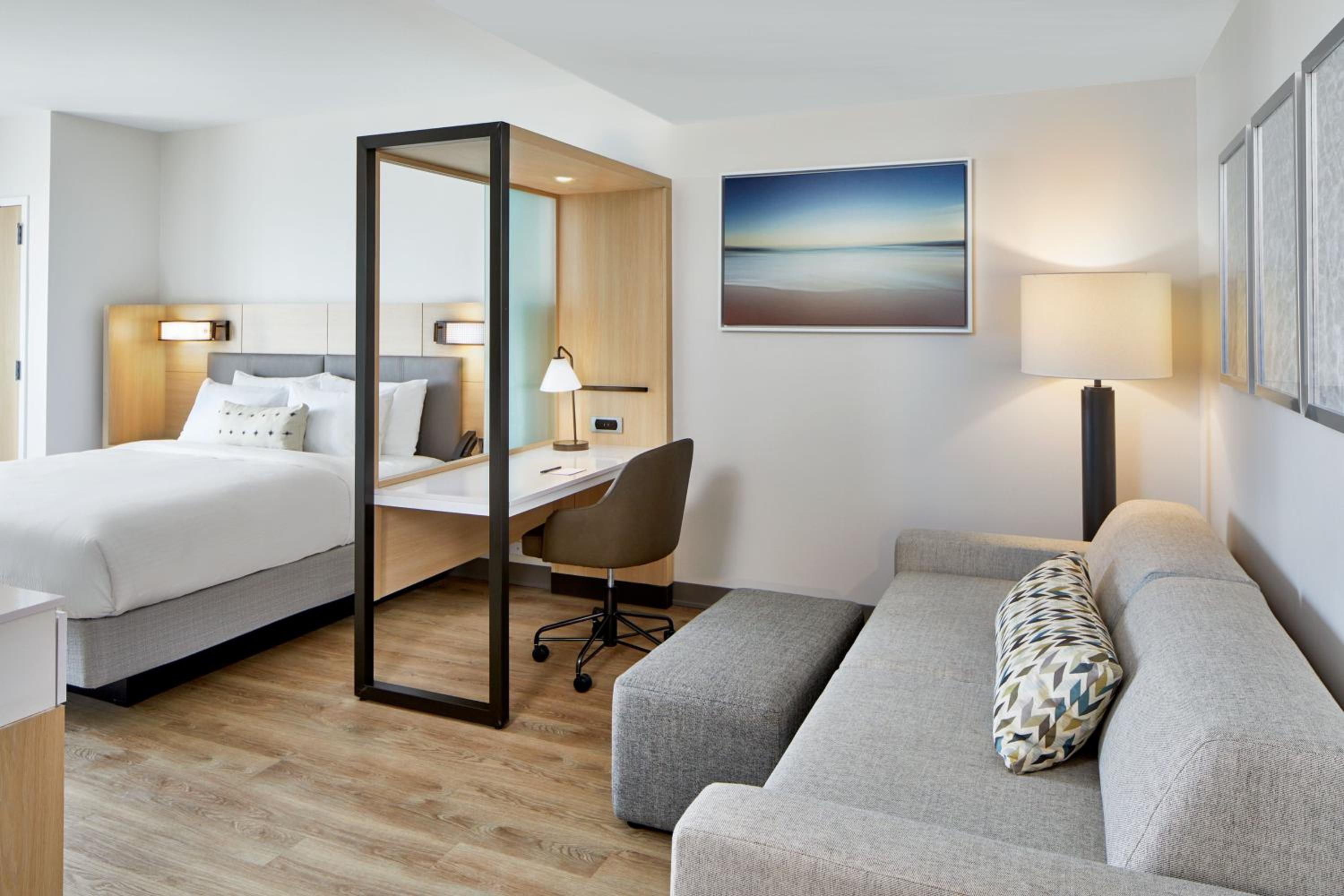 Studio with King Bed and Trundle Sofa - Hearing Accessible - Photo 1