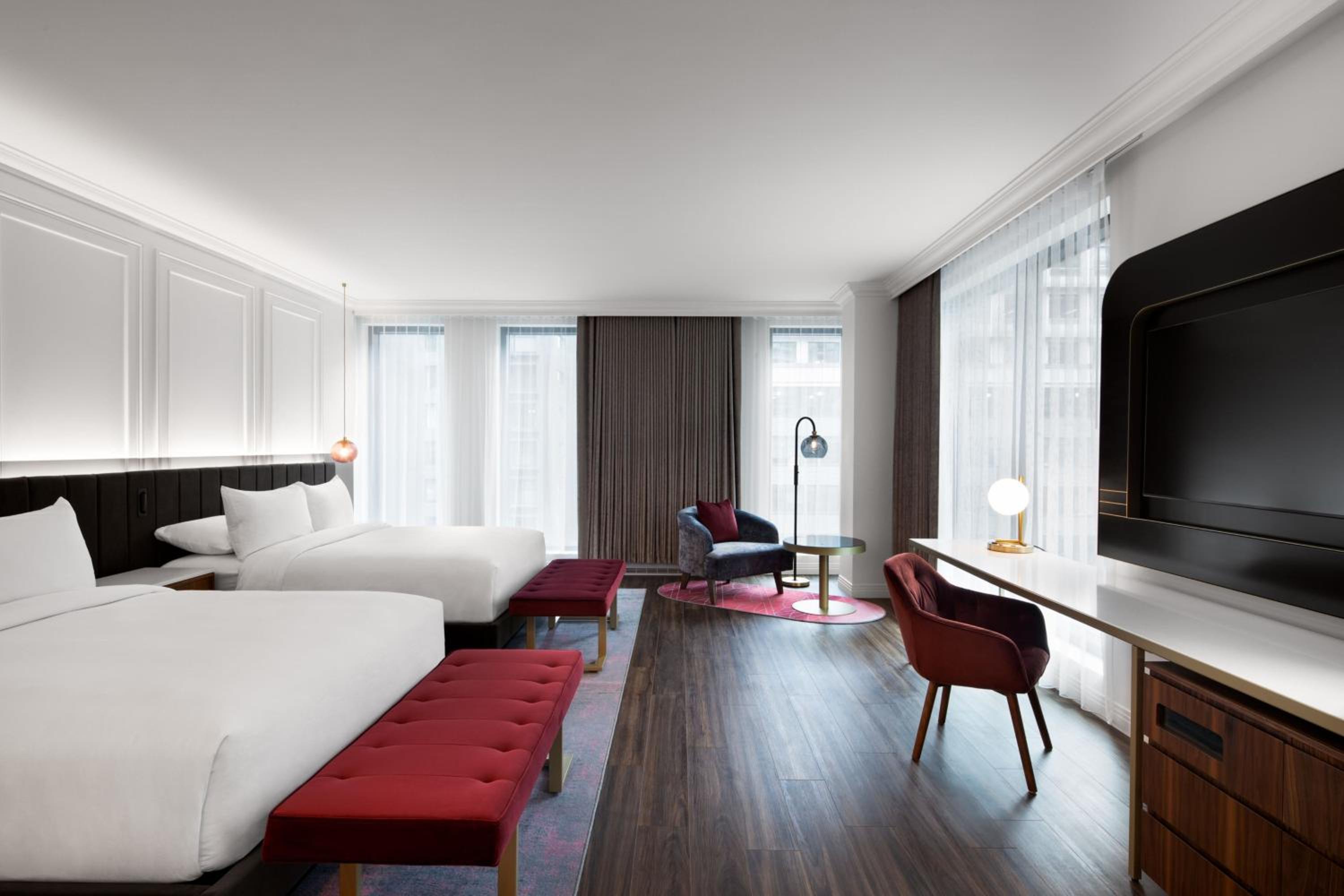 Standard Queen Room with Two Queen Beds and City View