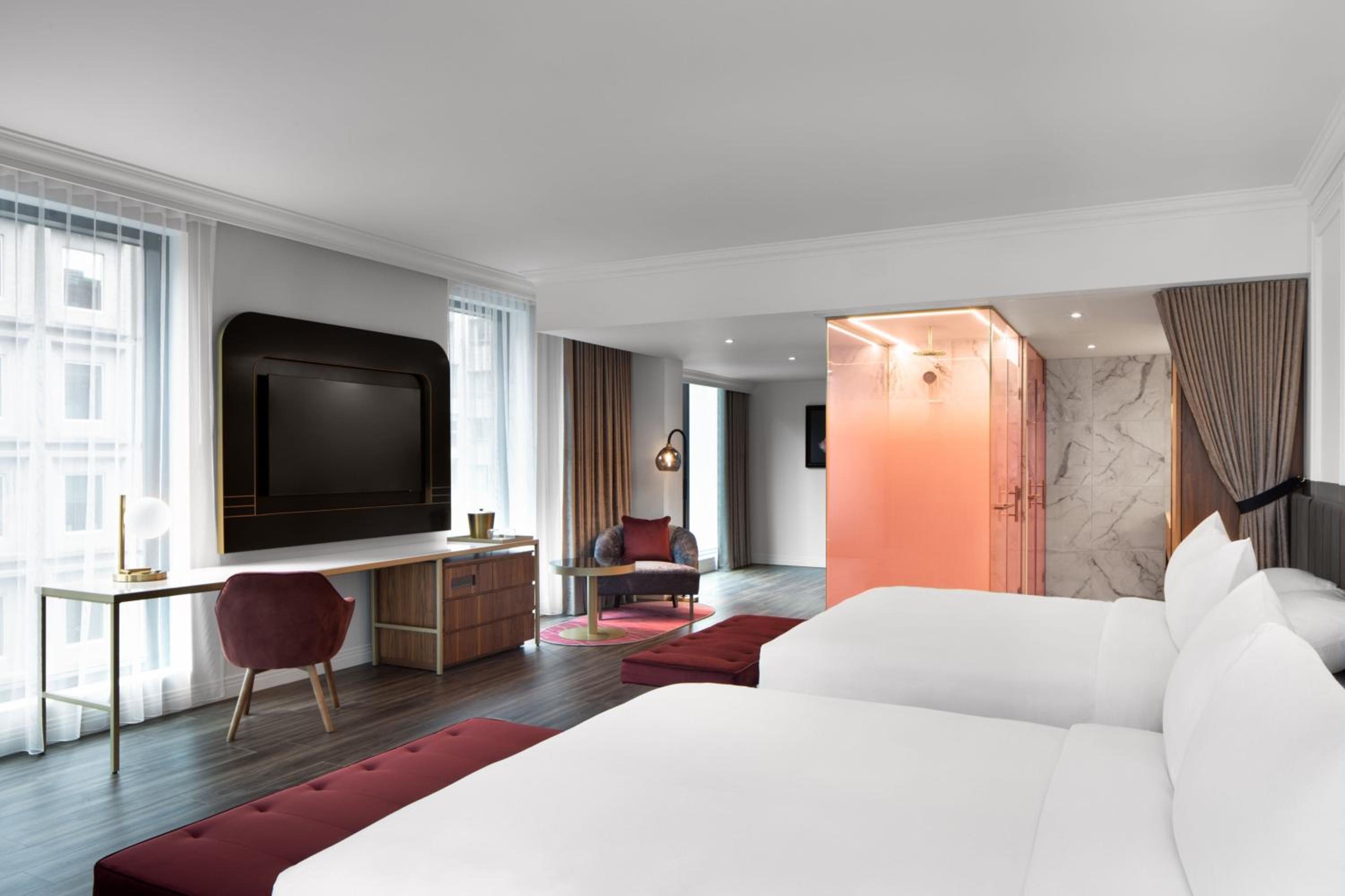 Standard Queen Room with Two Queen Beds and City View